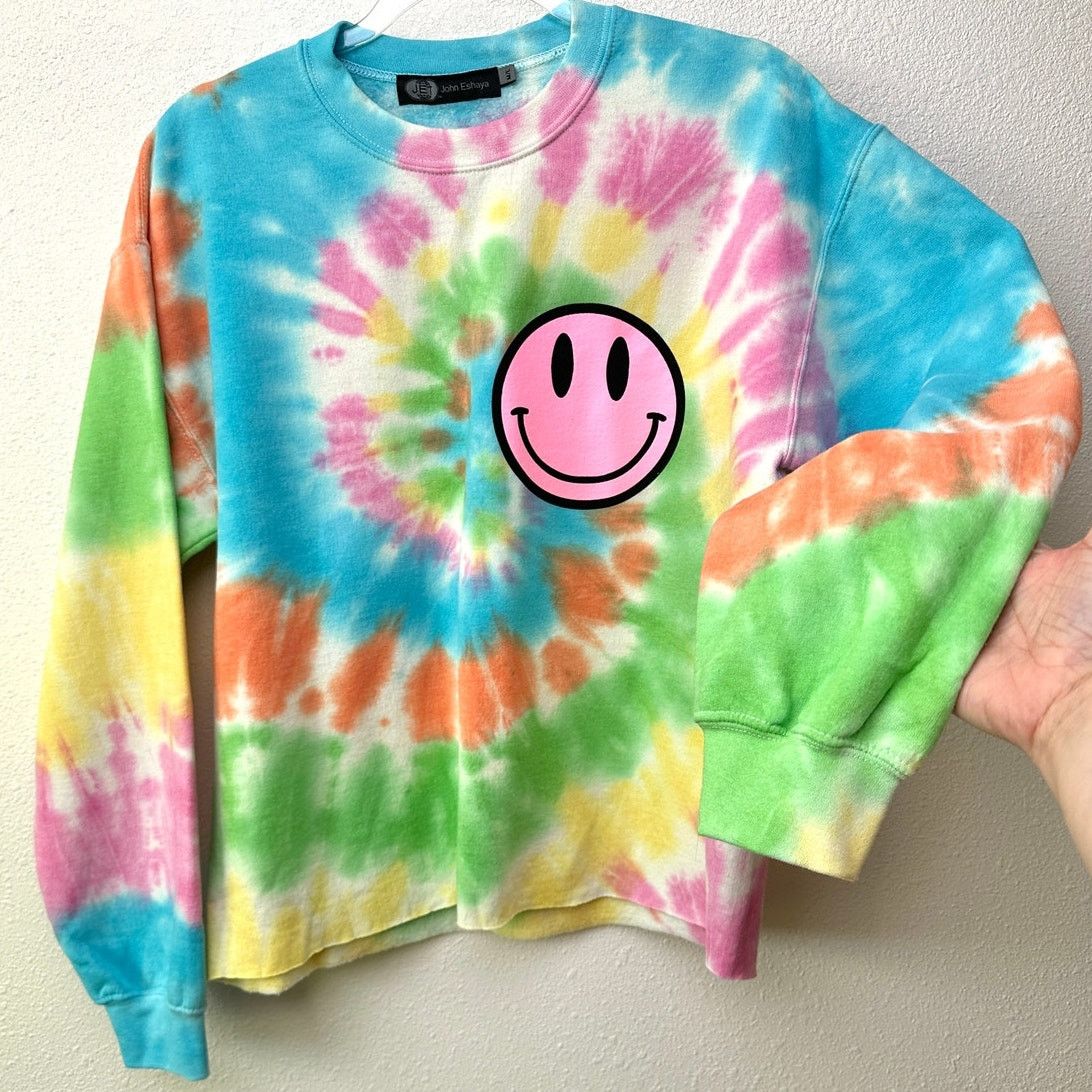 Other John Eshaya JET Pastel Tie-Dye Smiley Sweatshirt (M/L) Size US M / EU 48-50 / 2 - 1 Thumbnail