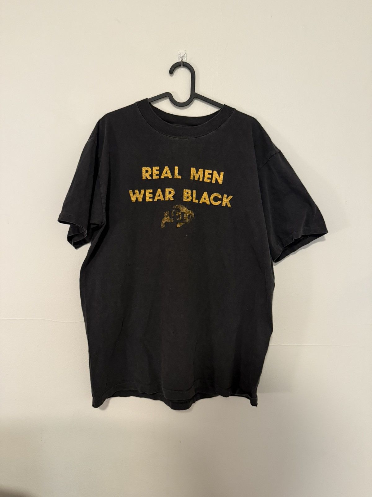 Vintage Vintage CU Boulder “Real Men Wear Black” Size US L / EU 52-54 / 3 - 1 Thumbnail