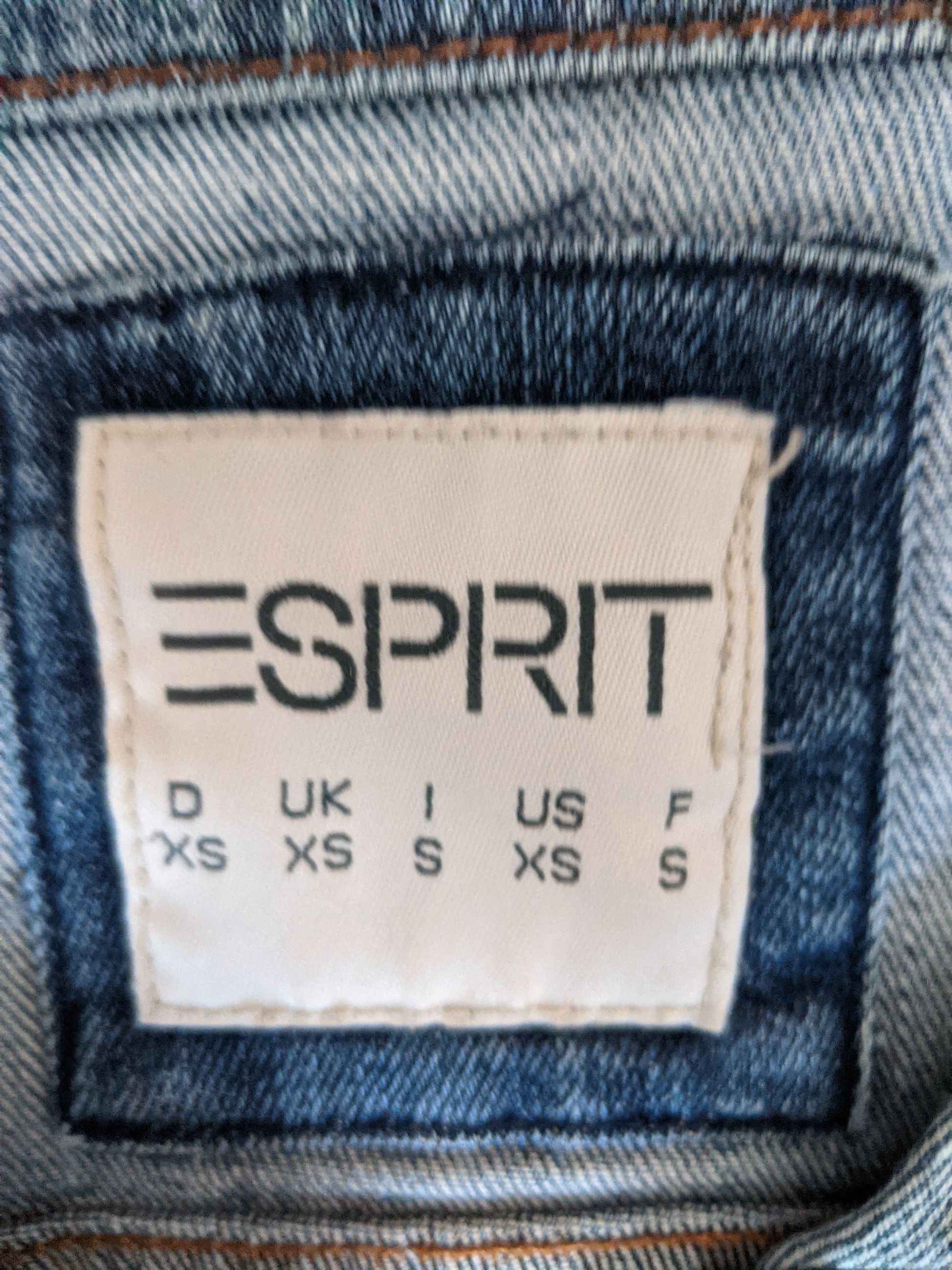Esprit ESPRIT Womens Denim Jacket size XS US Blue Cotton Size XS / US 0-2 / IT 36-38 - 5 Thumbnail