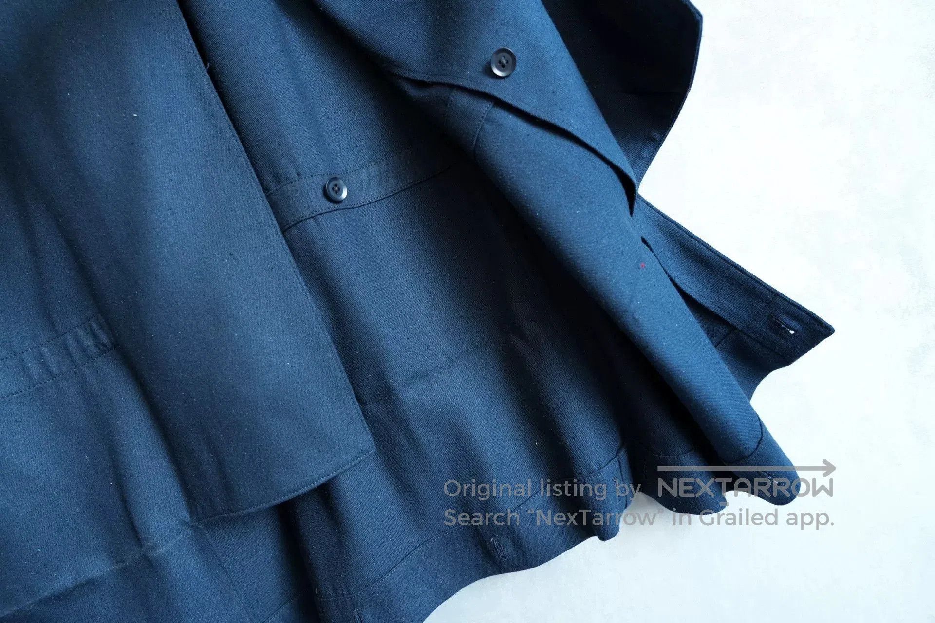 Yohji Yamamoto Yohji Yamamoto Silk Denim Coat. Size M / US 6-8 / IT 42-44 - 8 Thumbnail