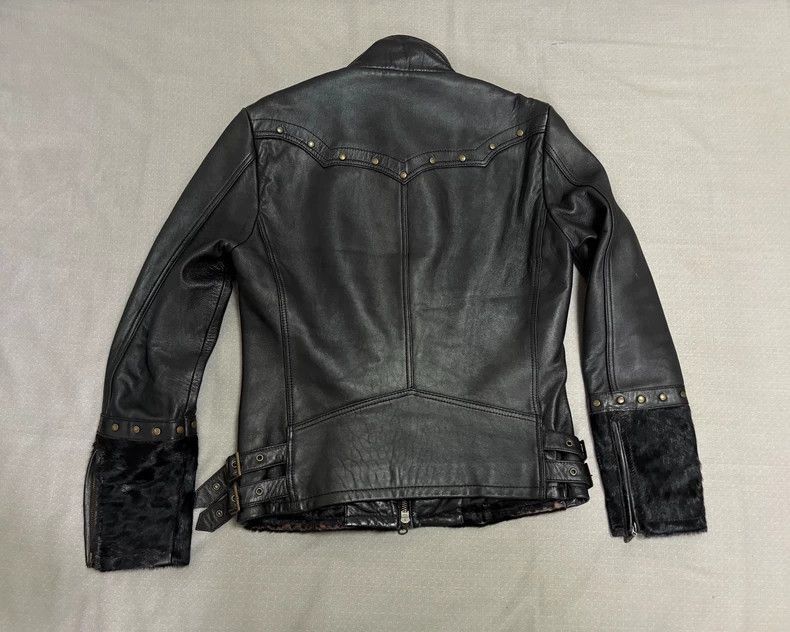 Yohji Yamamoto Vintage Mixed Material Leather Jacket-2506 Size M / US 6-8 / IT 42-44 - 6 Thumbnail