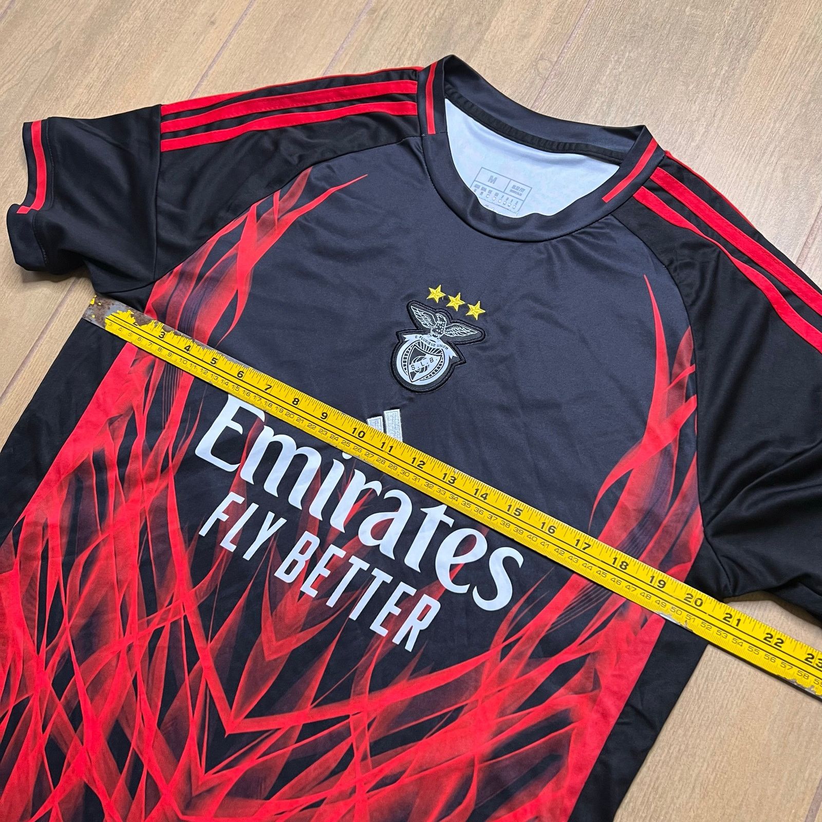 Adidas Adidas SL Benfica Soccer Jersey Black Emirates Fly Better M Size US M / EU 48-50 / 2 - 5 Thumbnail