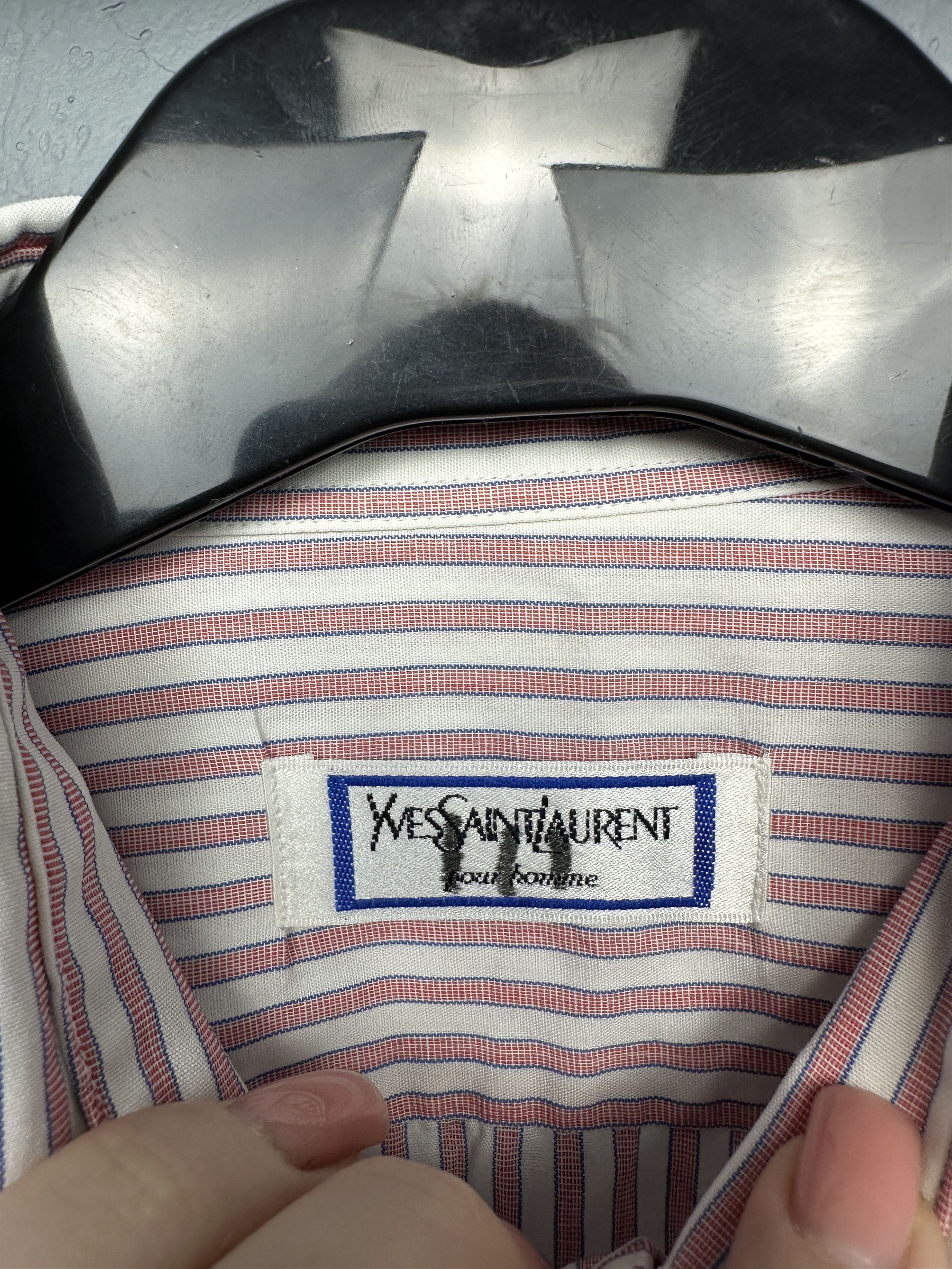 Yves Saint Laurent Yves Saint Laurent YSL 90s Vintage Mens Long Sleeve Shirt Size US M / EU 48-50 / 2 - 4 Thumbnail