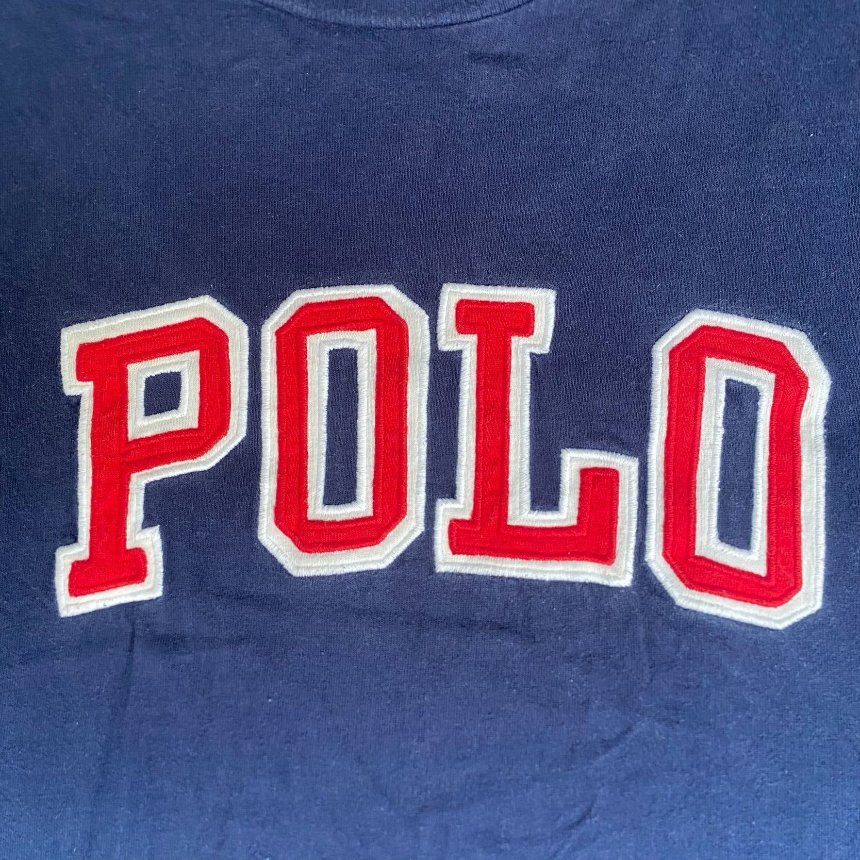 Polo Ralph Lauren Vintage Y2K Ralph Lauren Shirt Navy Polo Baggy Logo Tee Size US XL / EU 56 / 4 - 3 Thumbnail