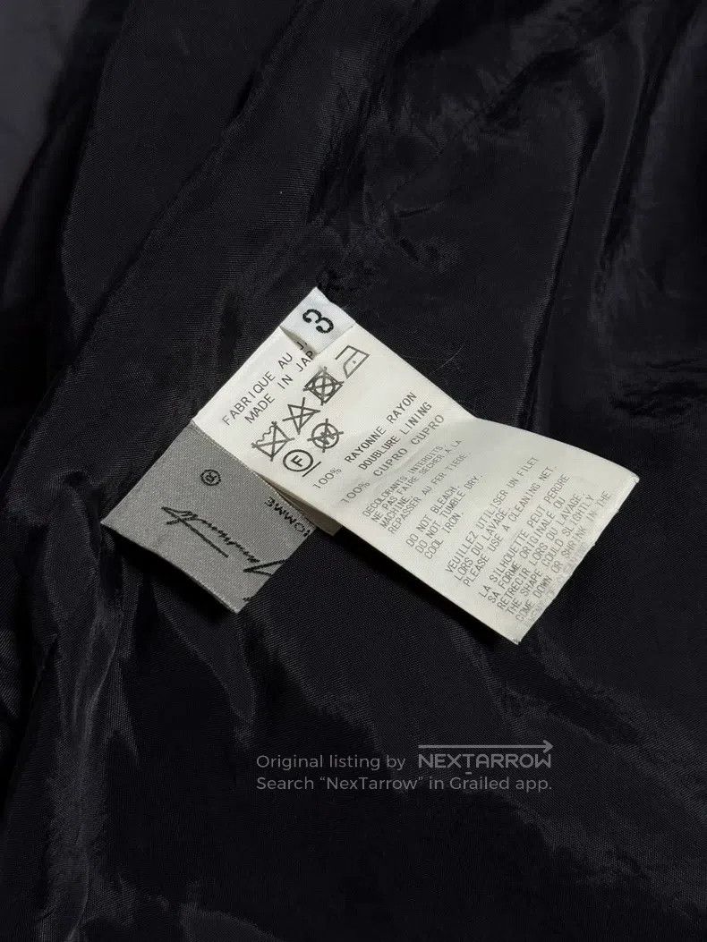 Yohji Yamamoto Yohji Yamamoto SIze 3 Blue character double-layer cropped w Size US 34 / EU 50 - 6 Thumbnail