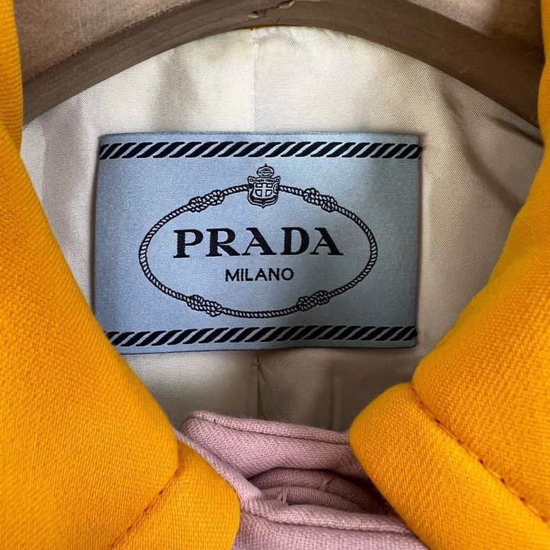 Prada Prada Size 38 Color-blocked button-button coat 2501-Nextarr Size S / US 4 / IT 40 - 3 Thumbnail
