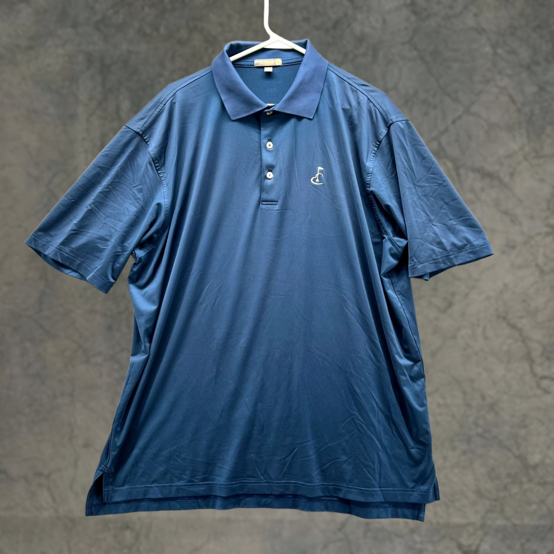 Peter Millar Peter Millar Polo Shirt Men XL Blue Polyester Summer Comfort Golf Logo Shirt Size US XL / EU 56 / 4 - 1 Thumbnail