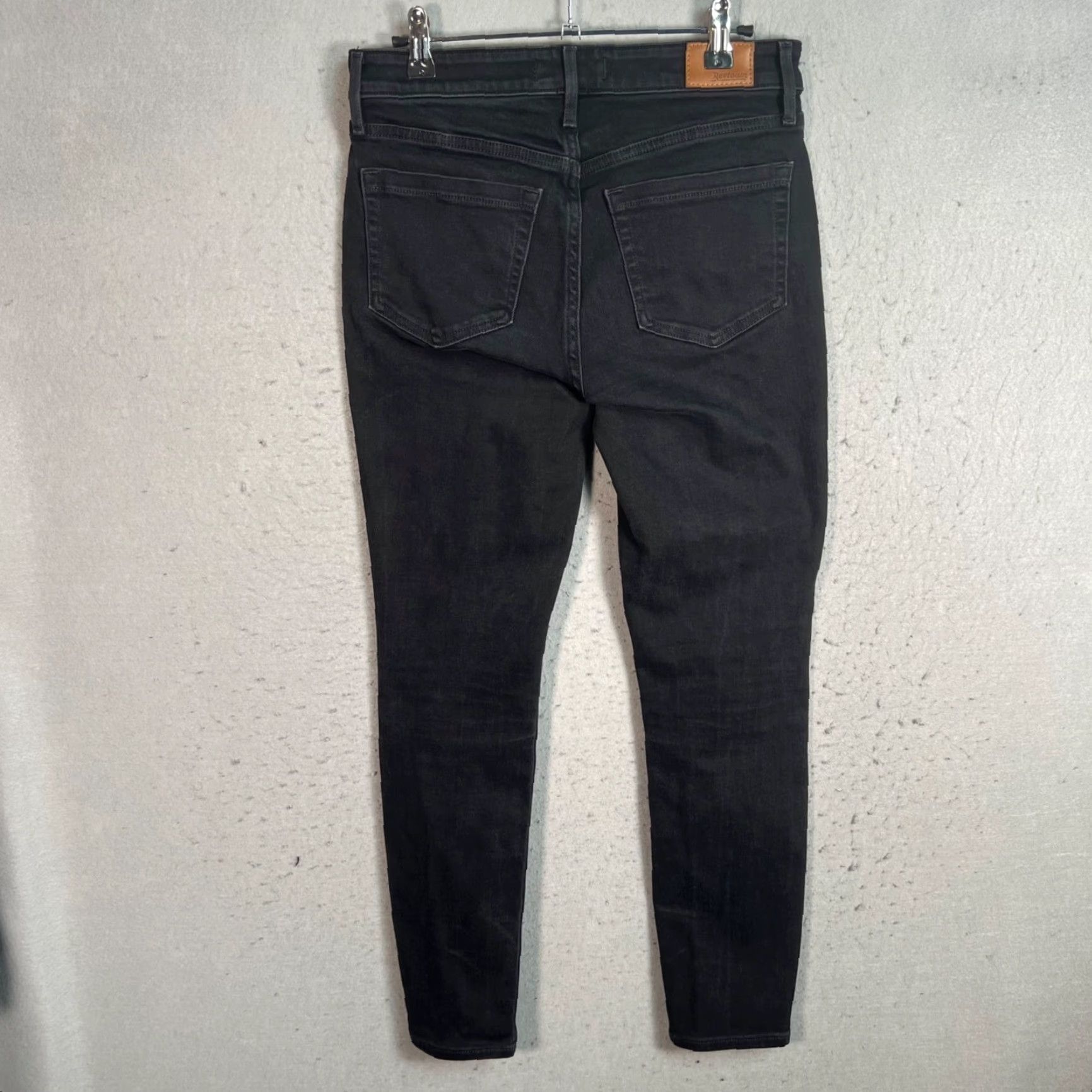 Vintage Revtown Skinny Fit Black Jeans Womens Size 28 Regular Cotton Blend Denim Shirt? Size 28" / US 6 / IT 42 - 2 Thumbnail