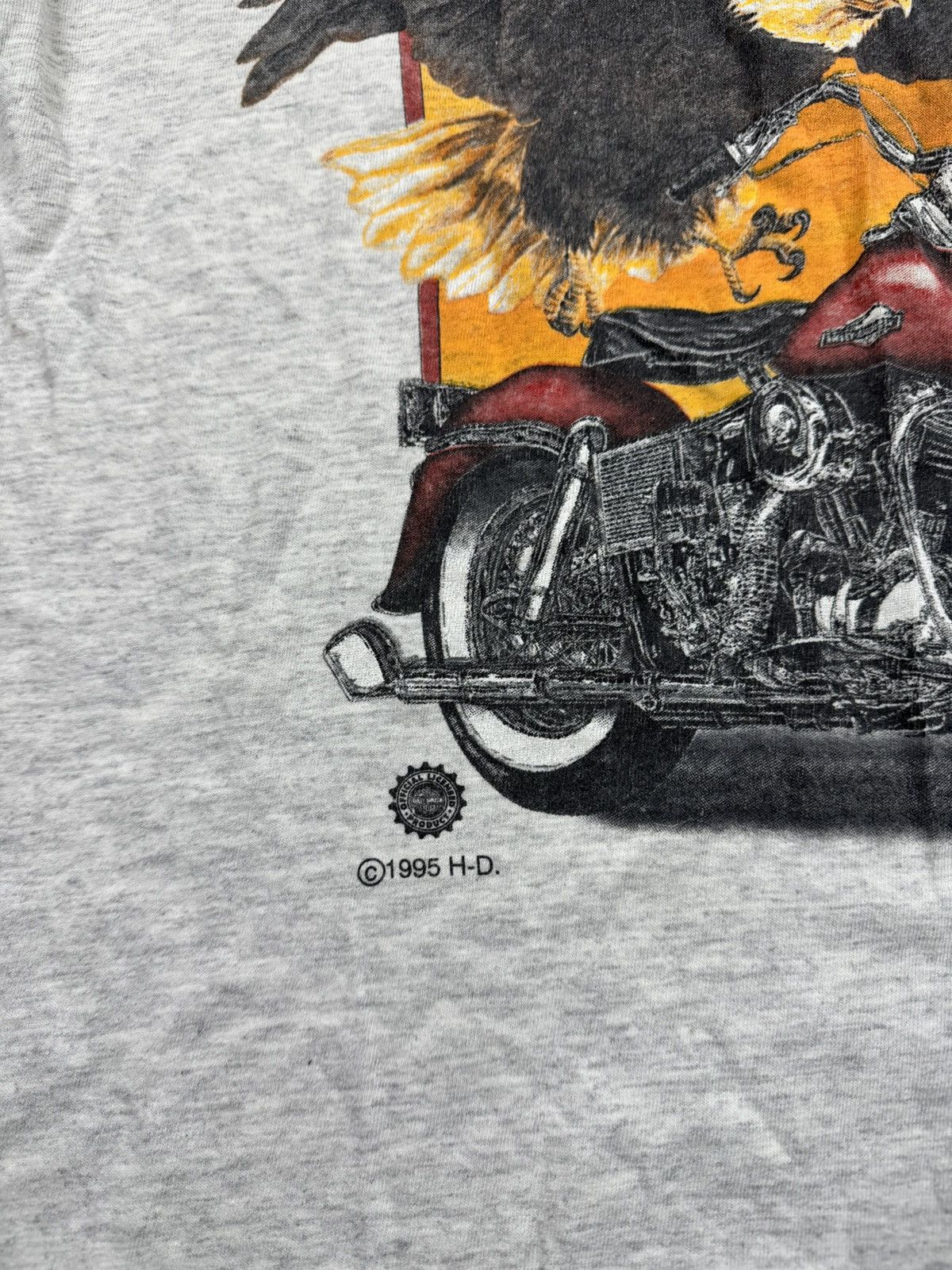 Harley Davidson Vintage 1995 Harley Davidson Eagle Biker T Shirt Las Vegas Size US M / EU 48-50 / 2 - 5 Thumbnail