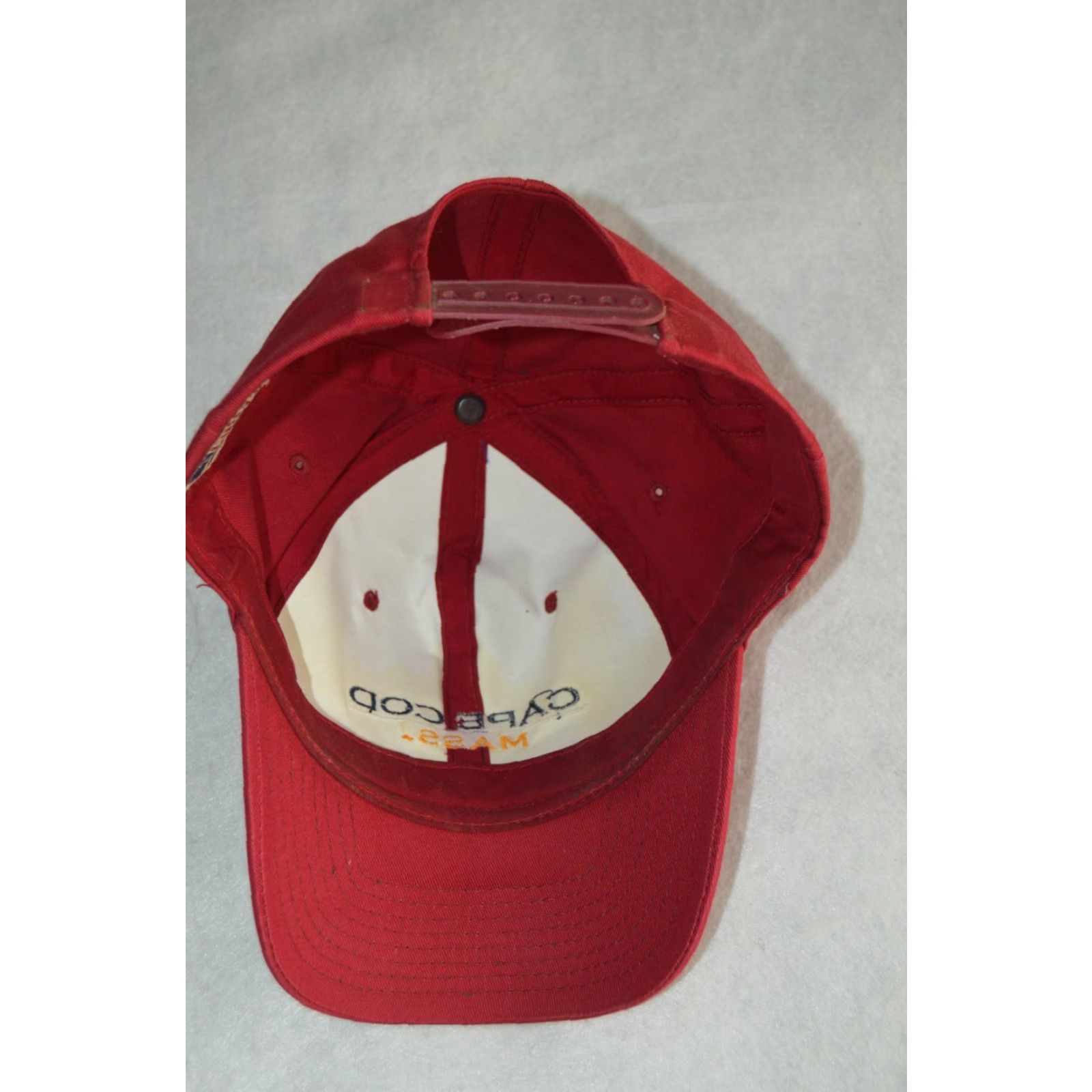 Vintage Cuffys Cap Baseball Hat Men Red USA Adjustable Strap Back One Size Cap Shirt? Size ONE SIZE - 3 Thumbnail