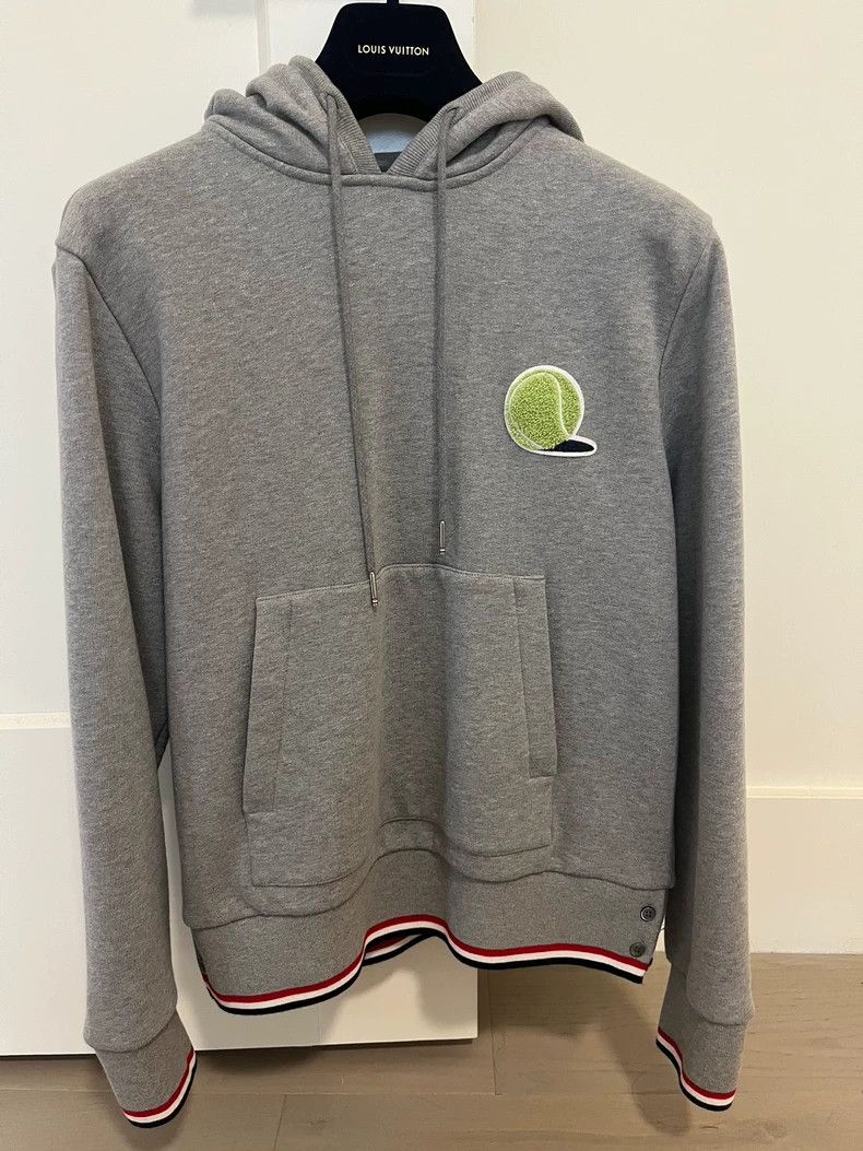Thom Browne Thom Browne Tennis gray hooded sweatshirt 2505-Nextarrow Size US S / EU 44-46 / 1 - 1 Thumbnail