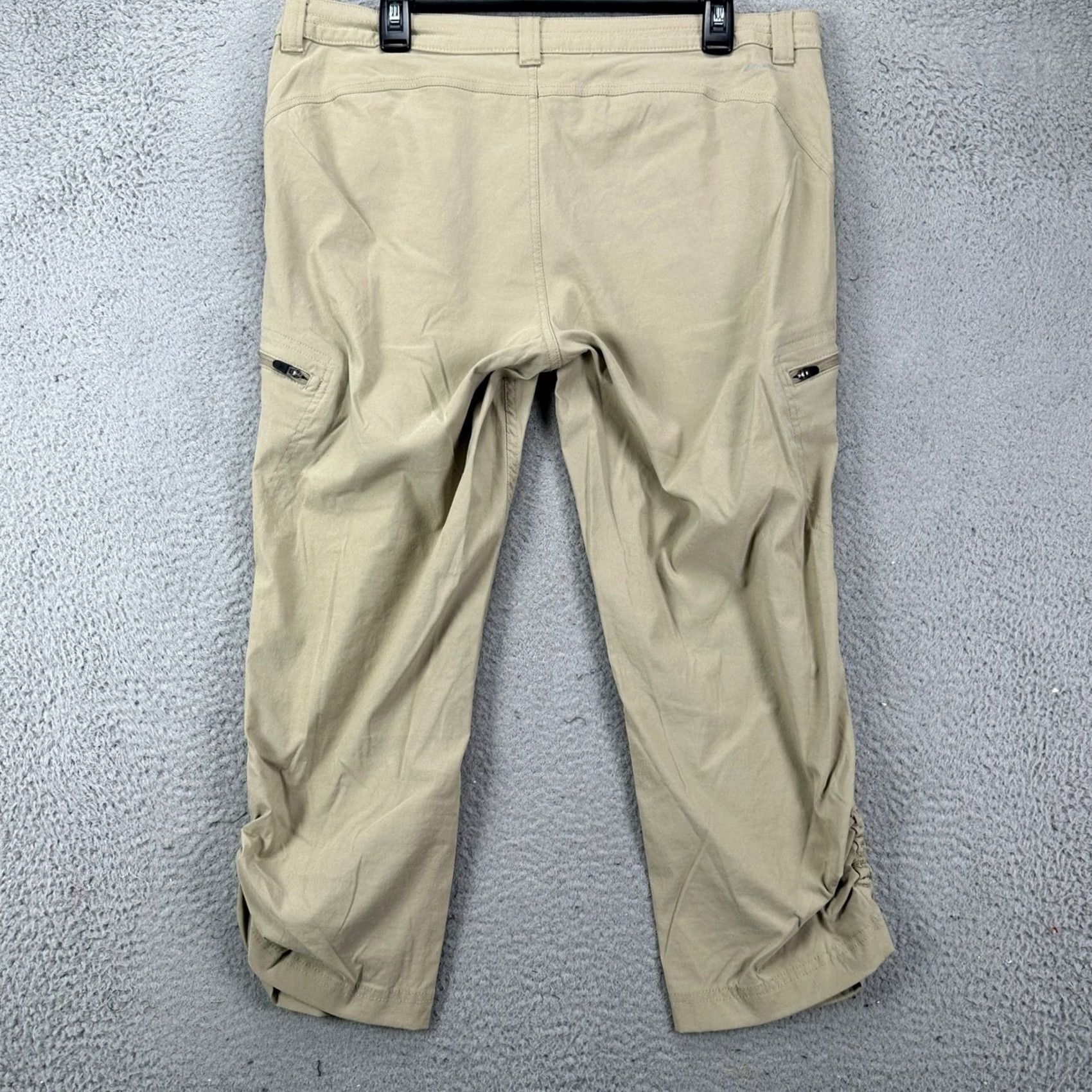 Eddie Bauer Eddie Bauer First Ascent Women Capris Cargo Hiking Pants 14 Tall Tan Nylon Blend Capris Women 14 Tall Brown Pockets Stretch Outdoor Adventure Size 36" / US 14 / IT 50 - 2 Thumbnail