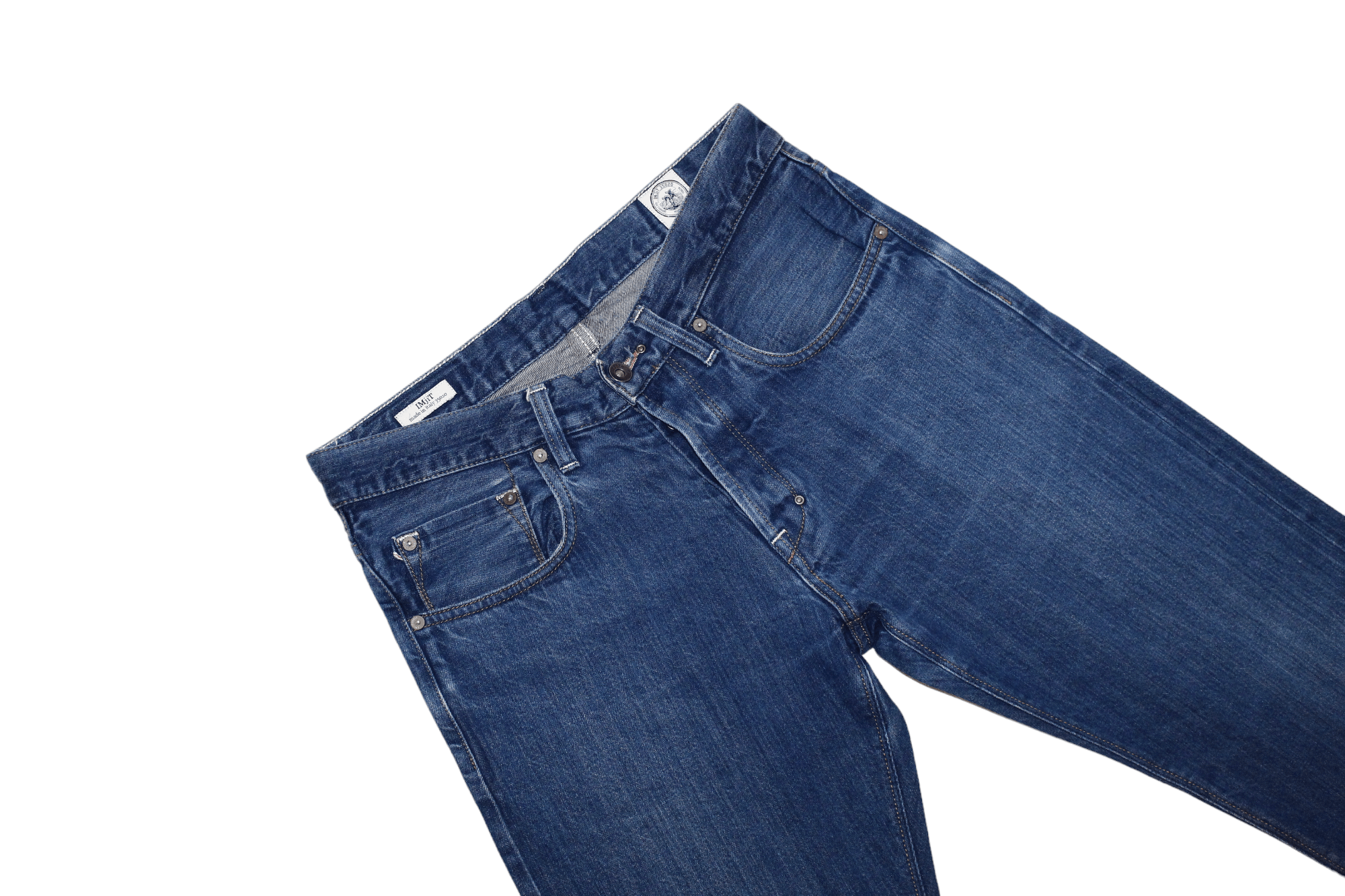 Blue Blue Japan IMjiT35020 803 F18 AGHI STRETTI 14oz selvedge natural indigo Size US 32 / EU 48 - 8 Thumbnail