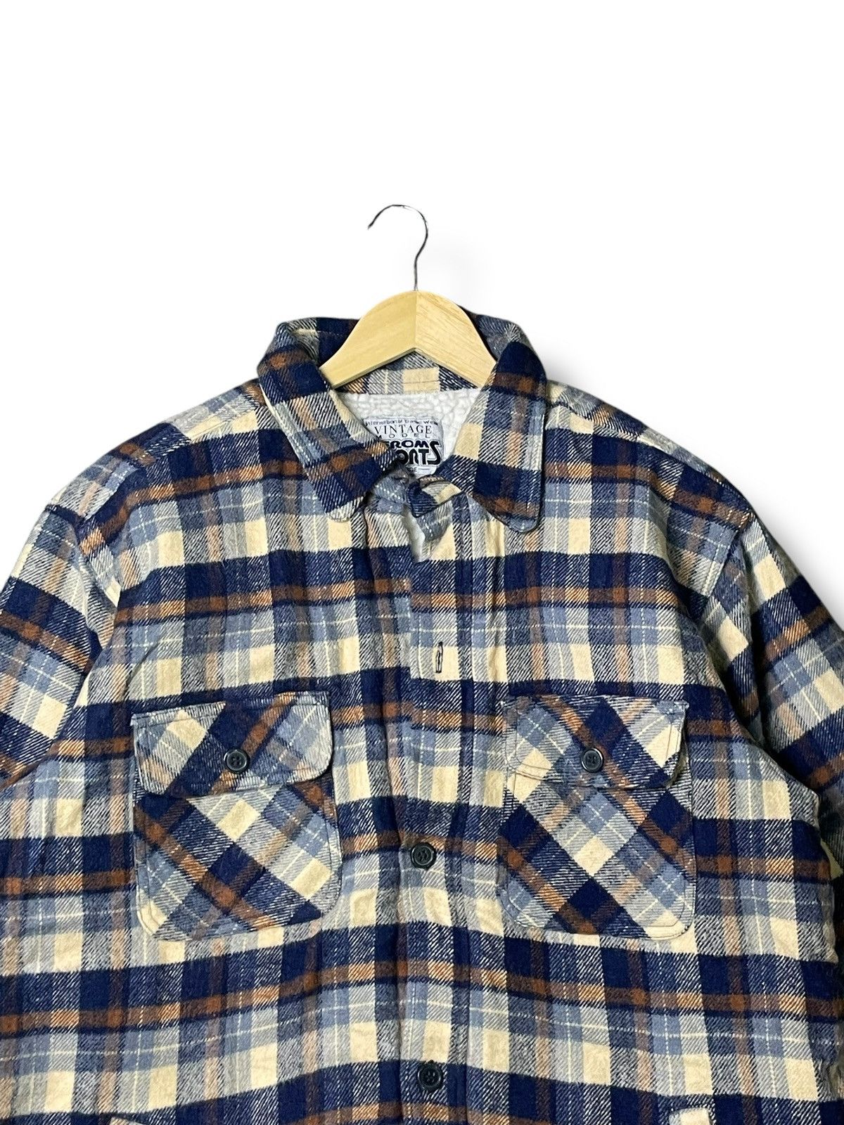Japanese Brand × Vintage Vintage Model Wool Flannel Button Up (50) Size US L / EU 52-54 / 3 - 4 Thumbnail