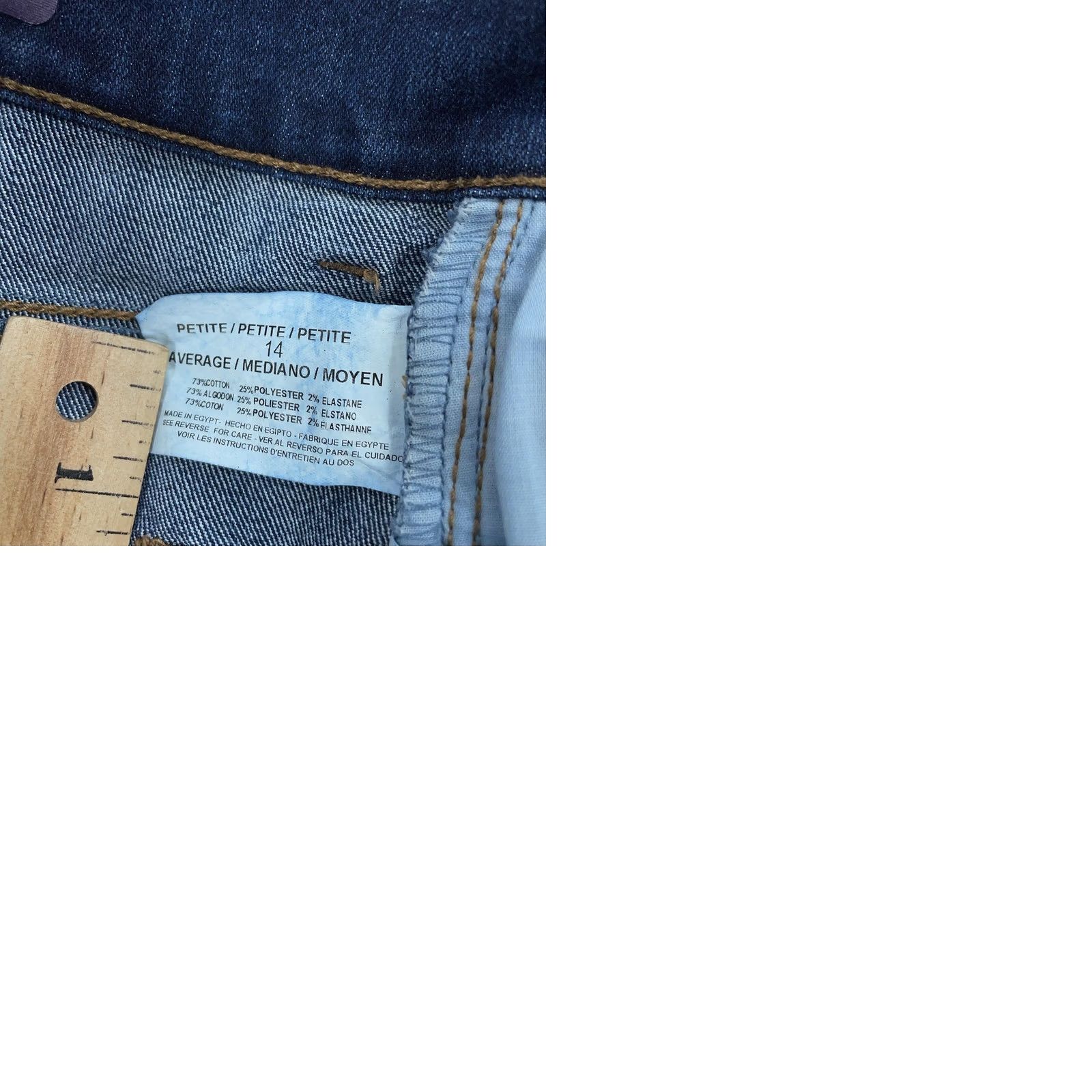 Gloria Vanderbilt Gloria Vanderbilt Jeans Womens 14P Straight Dark Wash Amanda Stretch 34x28 Size 36" / US 14 / IT 50 - 9 Thumbnail