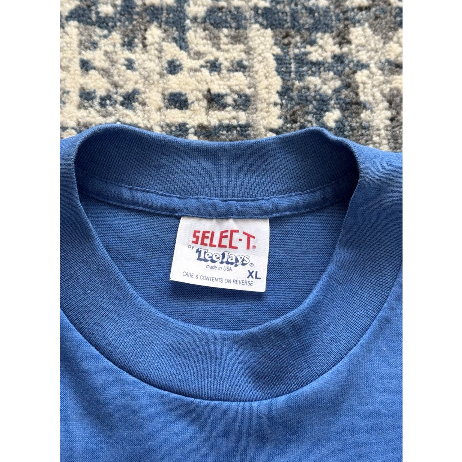 TEE JAYS VINTAGE 80s Chrysler Jeep Eagle T Shirt XL Blue Toledo Ohio SUV Cars 1980s USA Size US XL / EU 56 / 4 - 3 Thumbnail