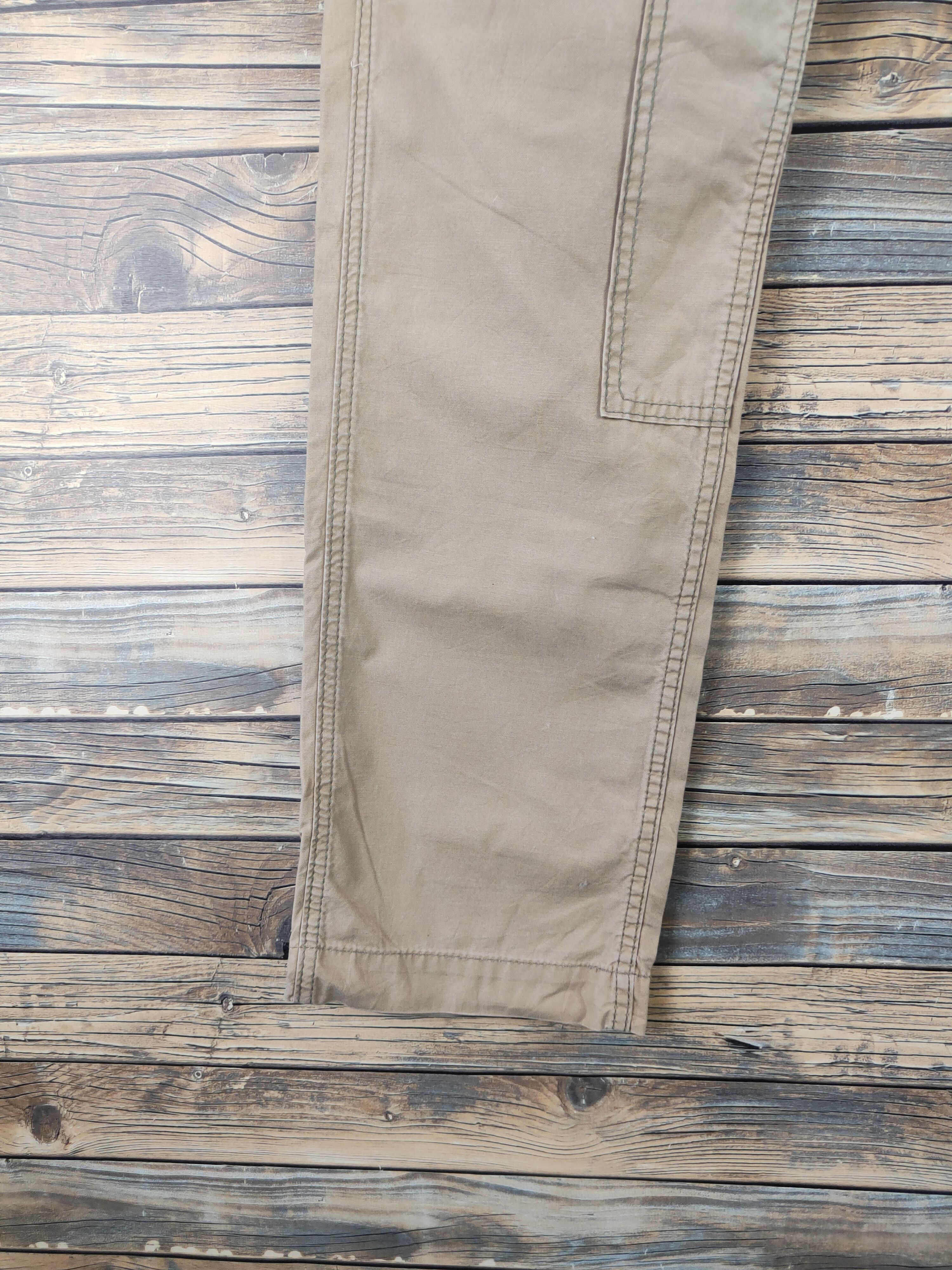 Japanese Brand DL Edwin-Blue Trip Beige Multipocket Cargo Pants #sp46-264T Size US 32 / EU 48 - 4 Thumbnail