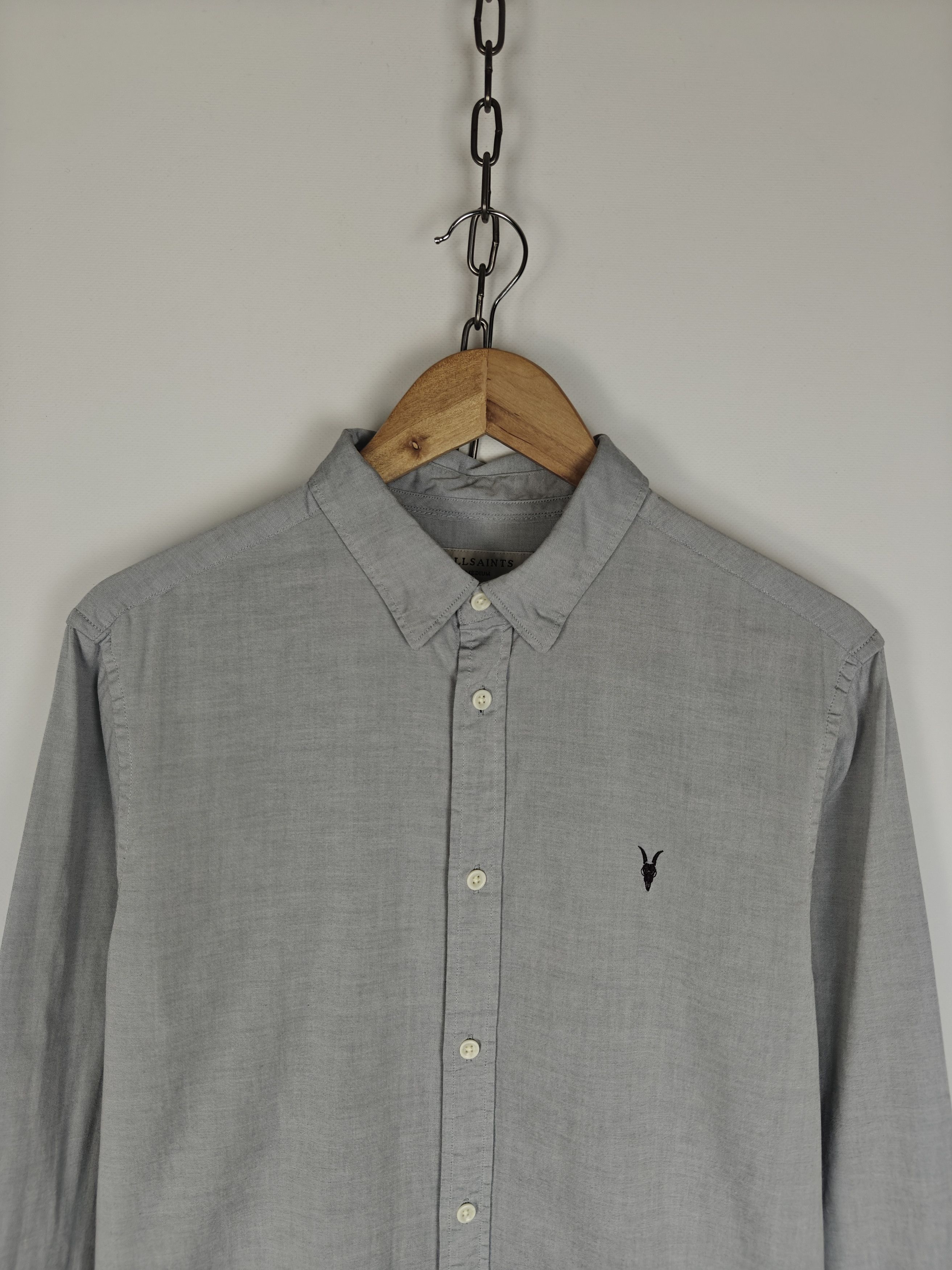Allsaints Allsaints Redondo LS Shirt Gray size M Size US M / EU 48-50 / 2 - 2 Thumbnail