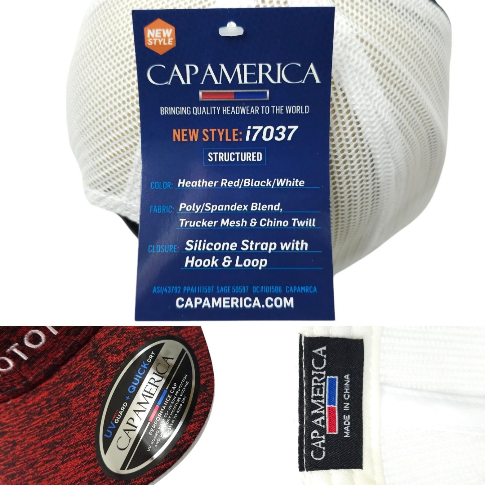 Other Peloton Mesh Strapback Cap Structured Trucker Chino Twill Size ONE SIZE - 8 Thumbnail