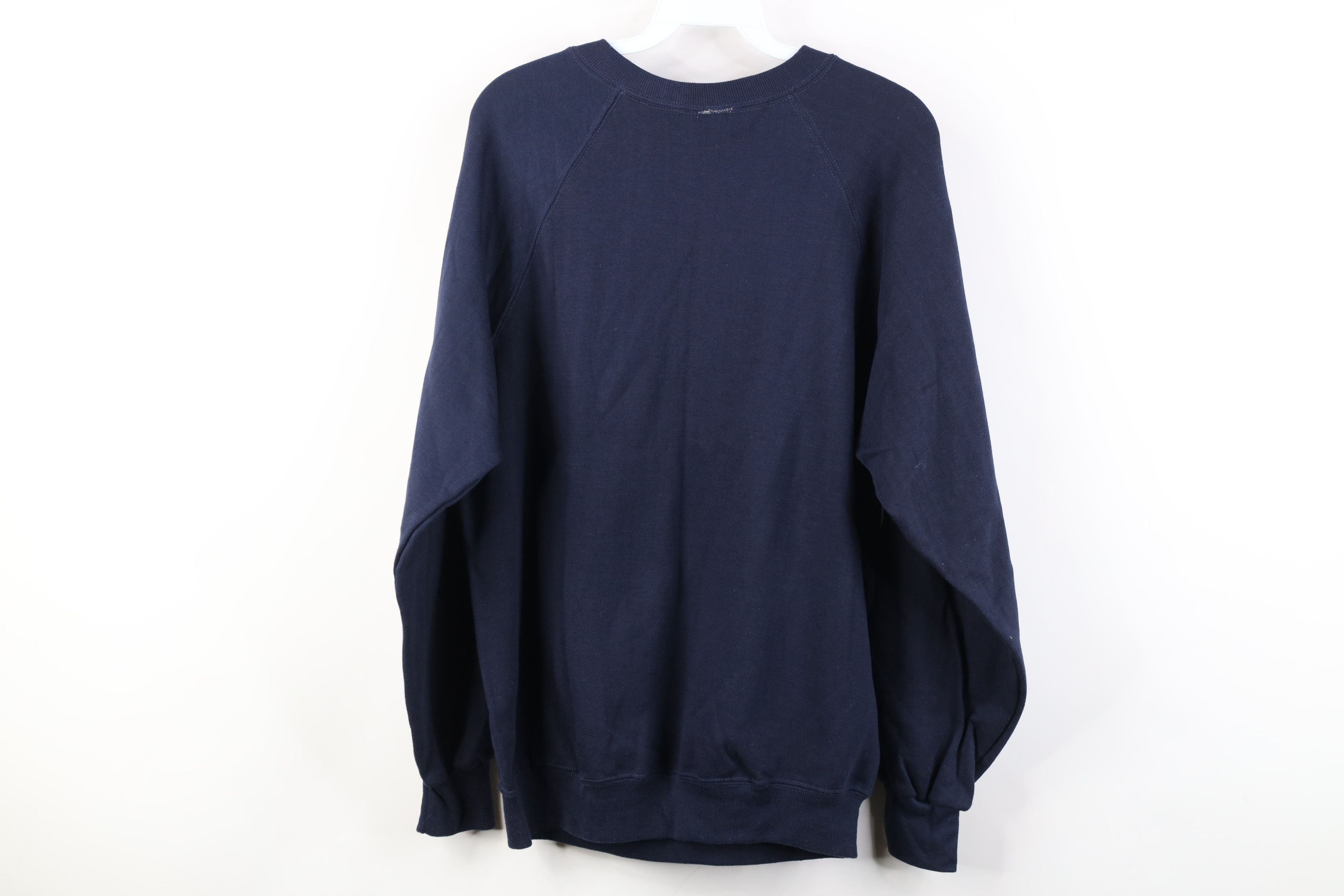 Vintage Vintage 70s Streetwear Crewneck Sweatshirt Navy Blue USA Size US L / EU 52-54 / 3 - 8 Thumbnail