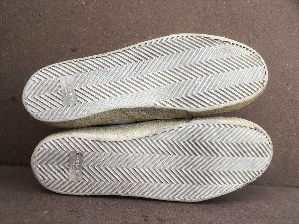 Saint Laurent Paris Saint Laurent White Leather Sneakers Size 42 Size US 8 / EU 41 - 16 Thumbnail