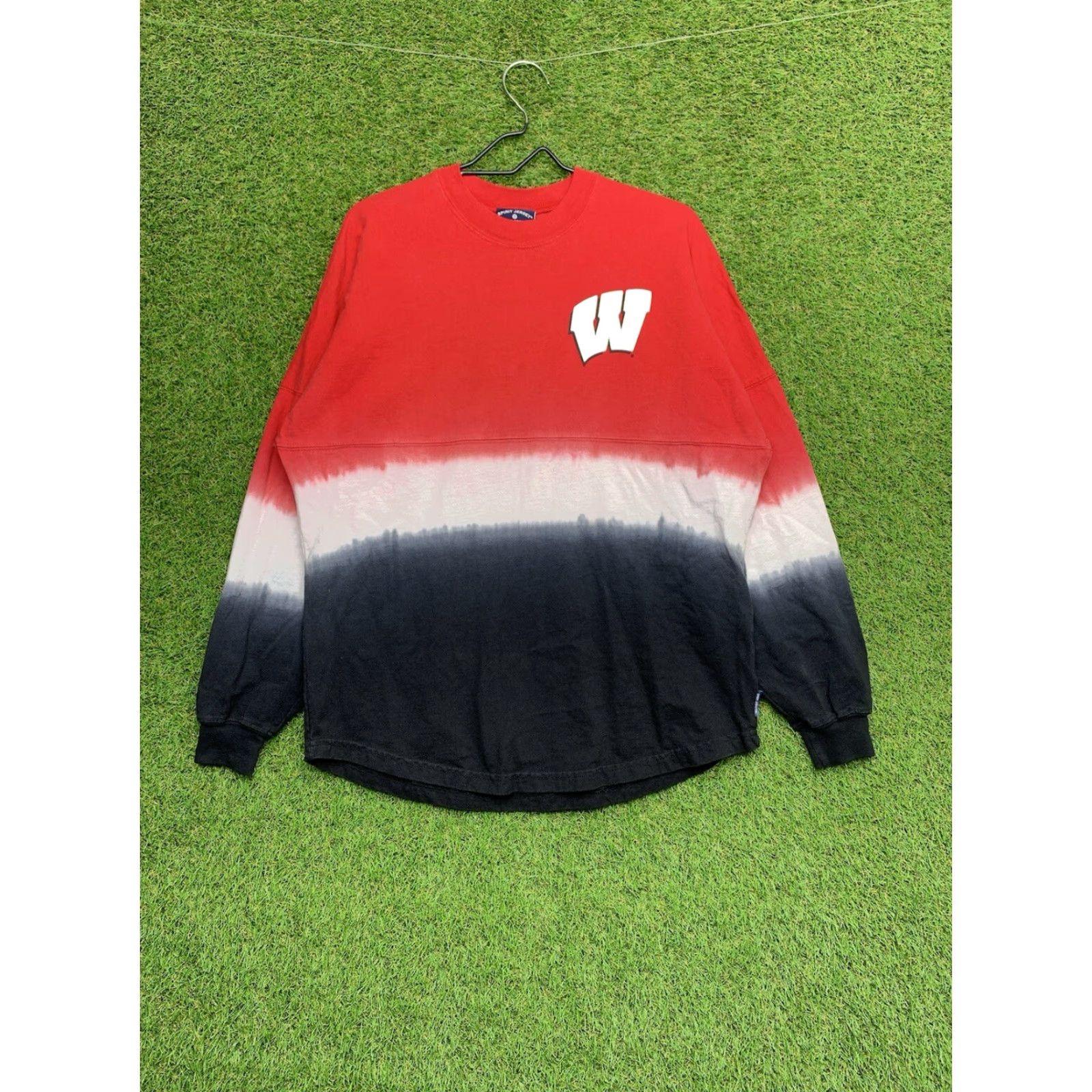 ESPIRIT VINTAGE Spirit Wisconsin Badgers Spirit Jersey Mens S Red White Blue Tie Dye 90s Y2K AOP Shirt Mens Size US S / EU 44-46 / 1 - 2 Thumbnail
