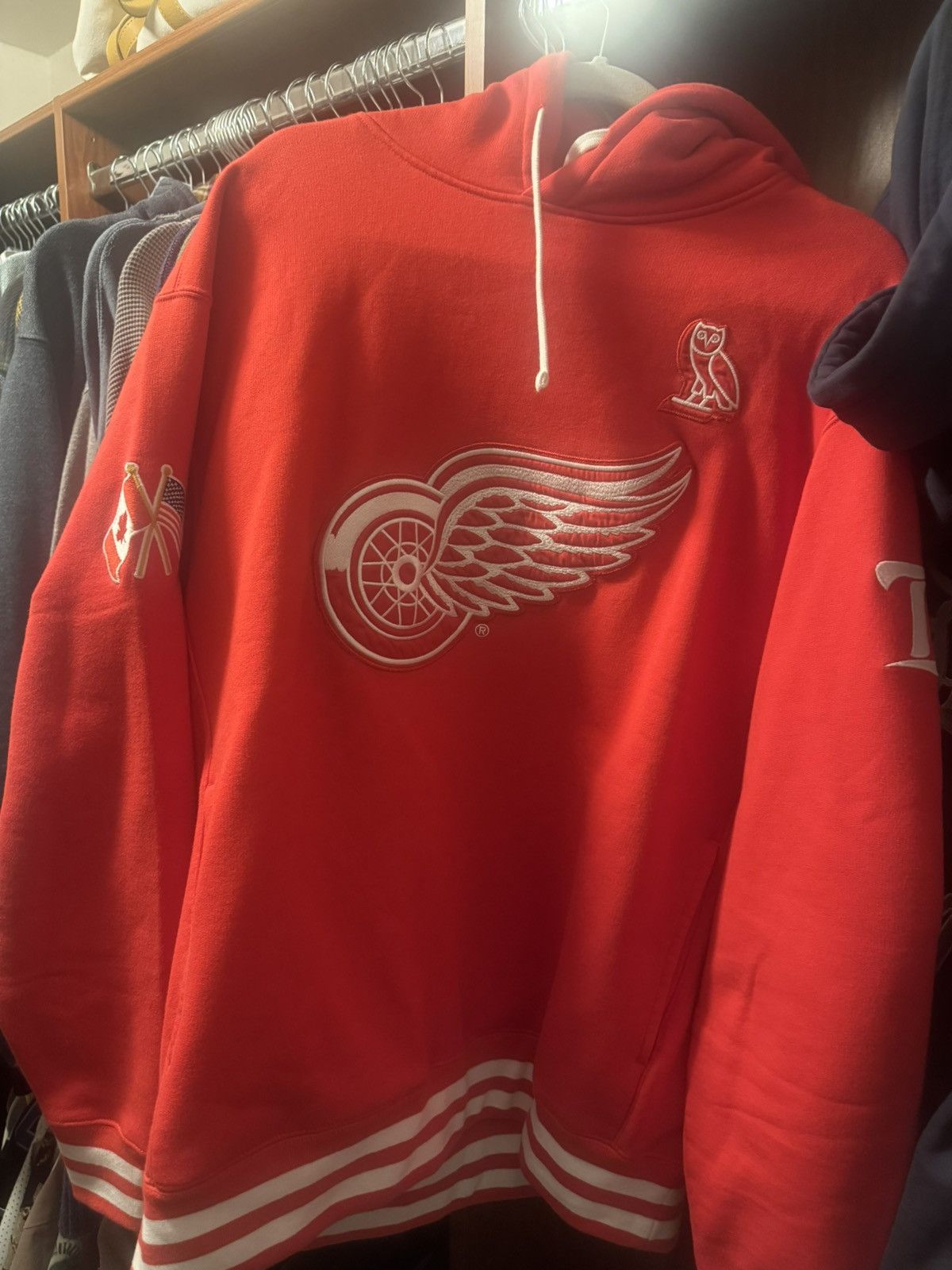 NHL × October's Very Own OVO X NHL Detroit Red Wings Hoodie Size US XL / EU 56 / 4 - 4 Thumbnail