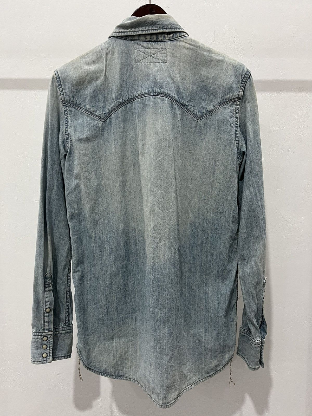 If Six Was Nine × Japanese Brand × Le Grande Bleu (L.G.B.) Goa denim shirt stone button Size US S / EU 44-46 / 1 - 2 Thumbnail
