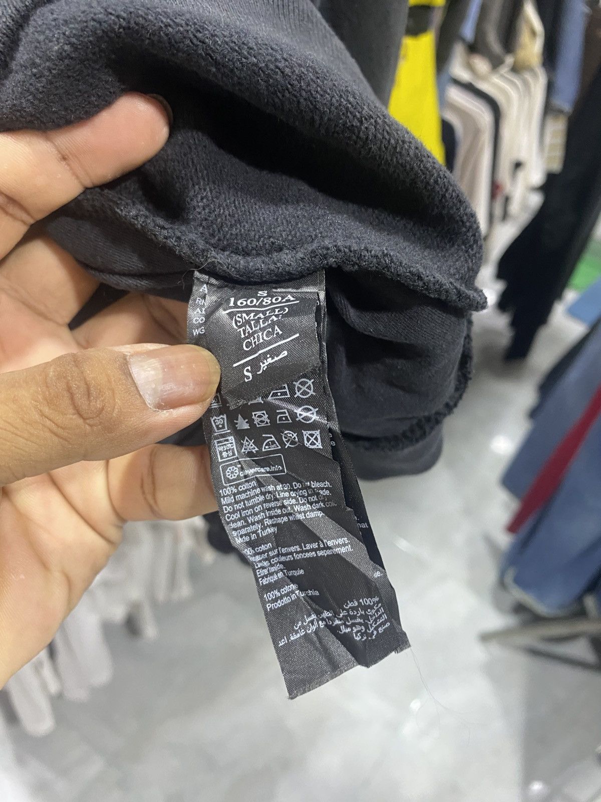 Allsaints Vintage AllSaints Cornu Hoodie in Black with a Washed-Effect Size US S / EU 44-46 / 1 - 8 Thumbnail