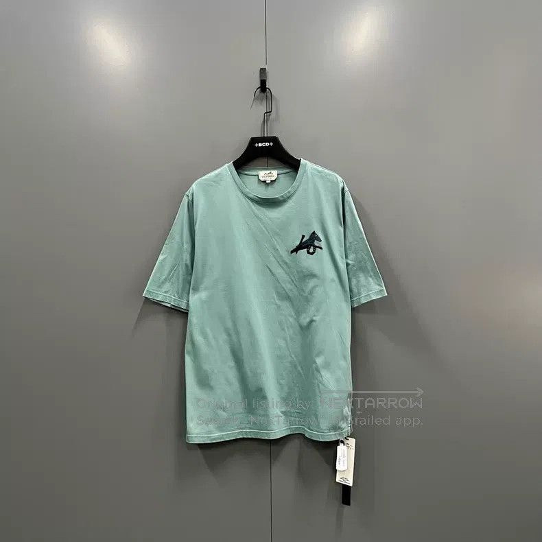Hermes Hermes Geometric Detail Round Neck Short Sleeve Size US XXL / EU 58 / 5 - 1 Thumbnail