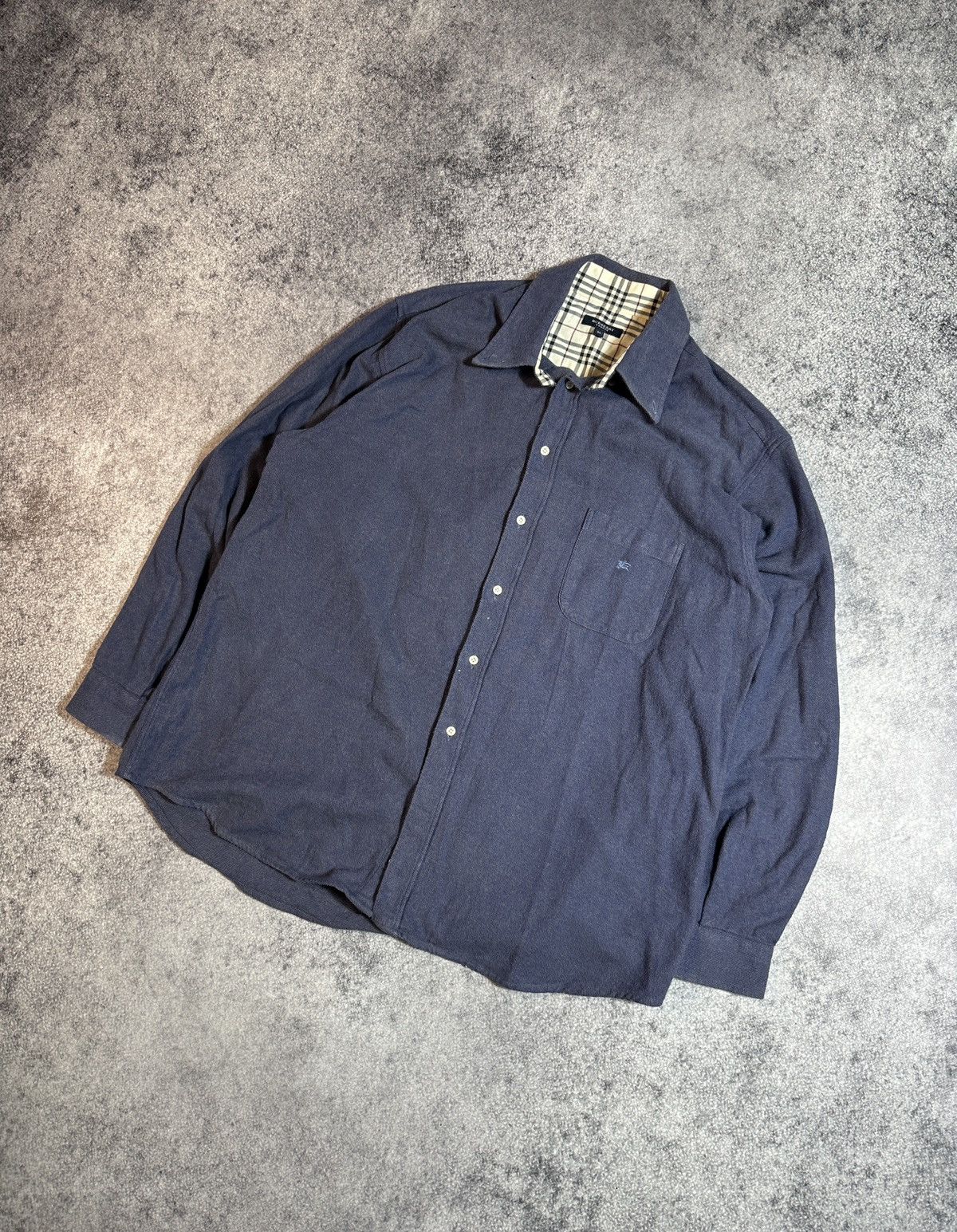 Vintage Burberry Luxury Button Up Shirts Streetwear Rare L