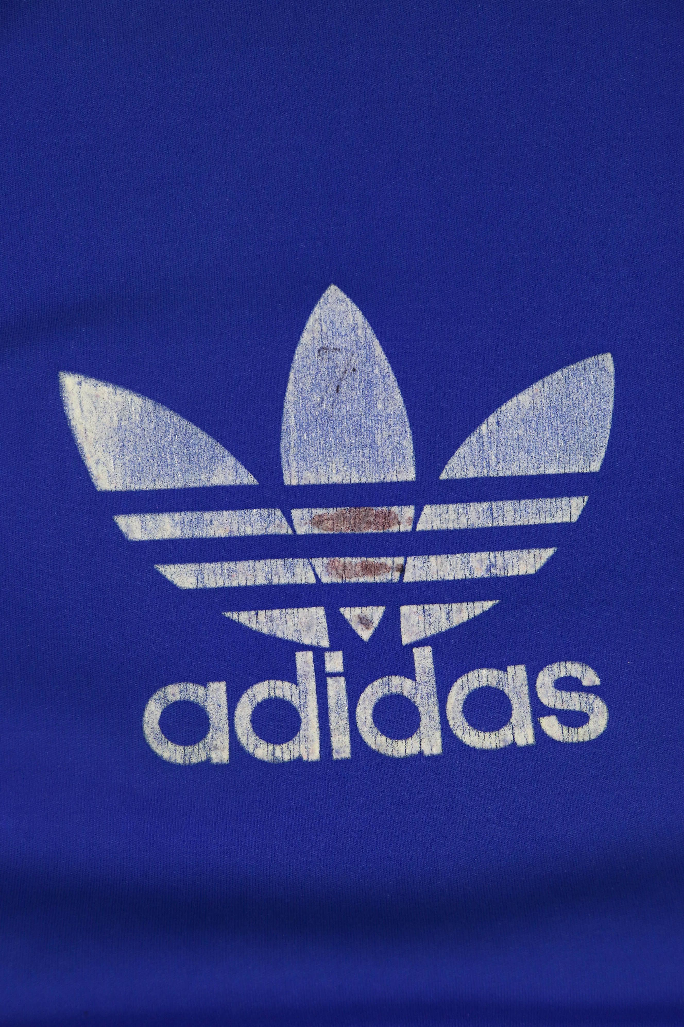 Adidas 70-80s Retro Vintage Adidas Big Logo Crewneck Sweatshirt Size US M / EU 48-50 / 2 - 4 Thumbnail