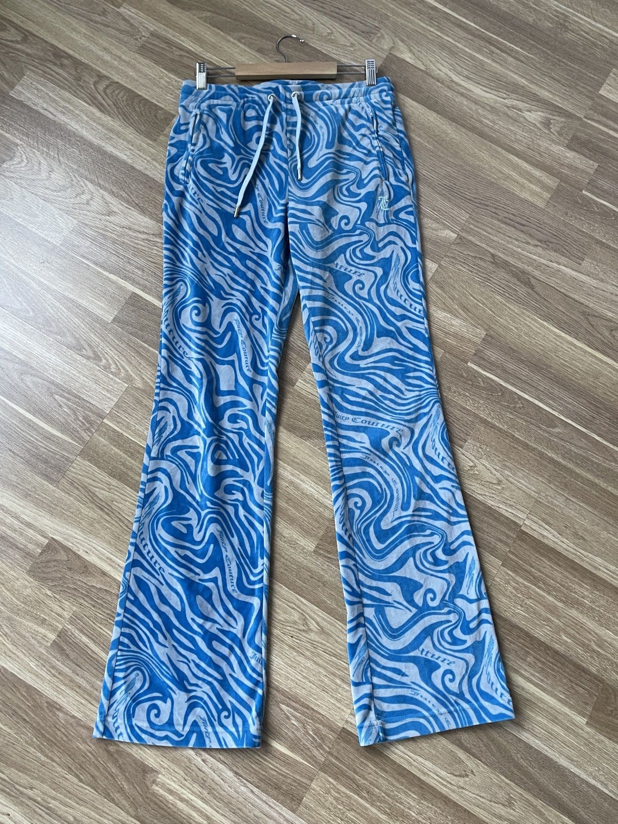 Juicy Couture Juicy Couture Blue Joggers Size M With Sparkly Logo Size 32" / US 10 / IT 46 - 11 Thumbnail