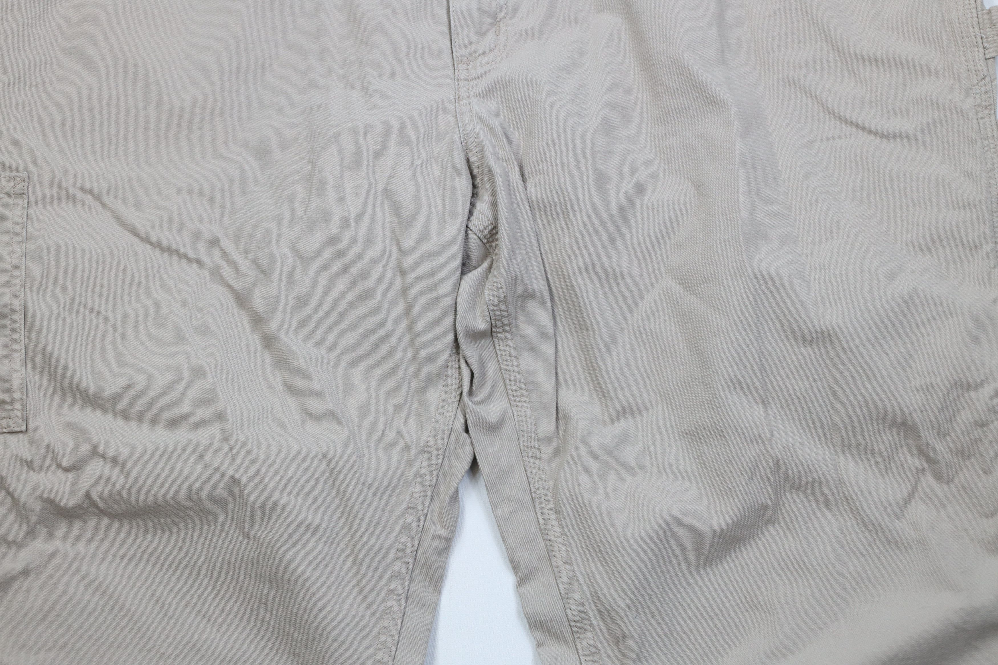 Carhartt Vintage Y2K Carhartt Wide Leg Dungaree Pants Tan Khaki Size US 44 / EU 60 - 3 Thumbnail