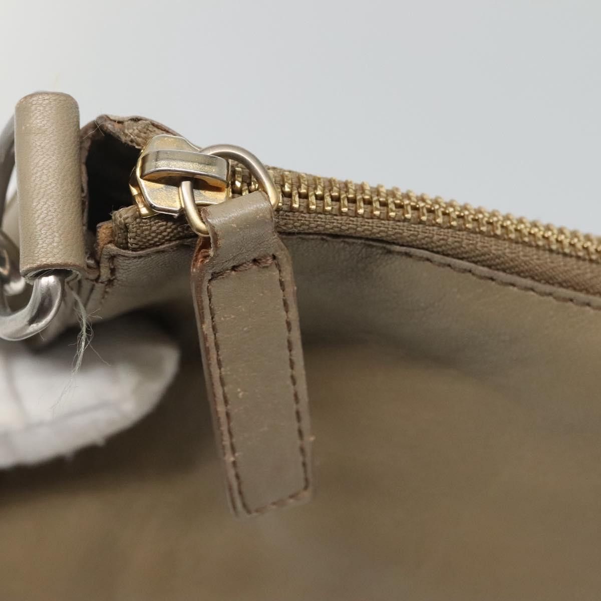 Celine CELINE Shoulder Bag Leather Beige Gold Blue Size ONE SIZE - 9 Thumbnail
