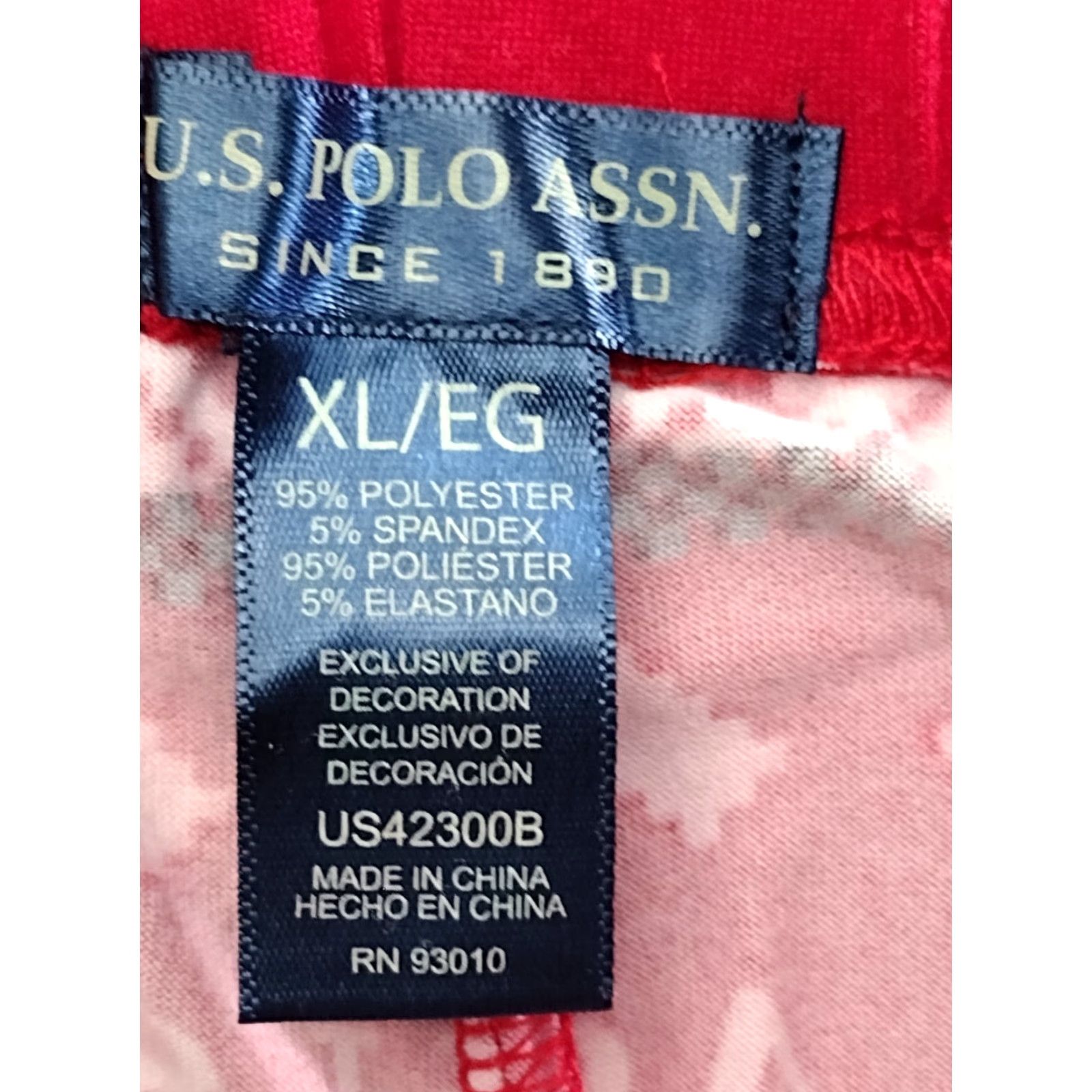 U.S. Polo Assn. U.S. Polo Assn. Women's Red Elastic Waist Sleep Logo Heart Joggers XL Size 40" / US 18 - 5 Thumbnail