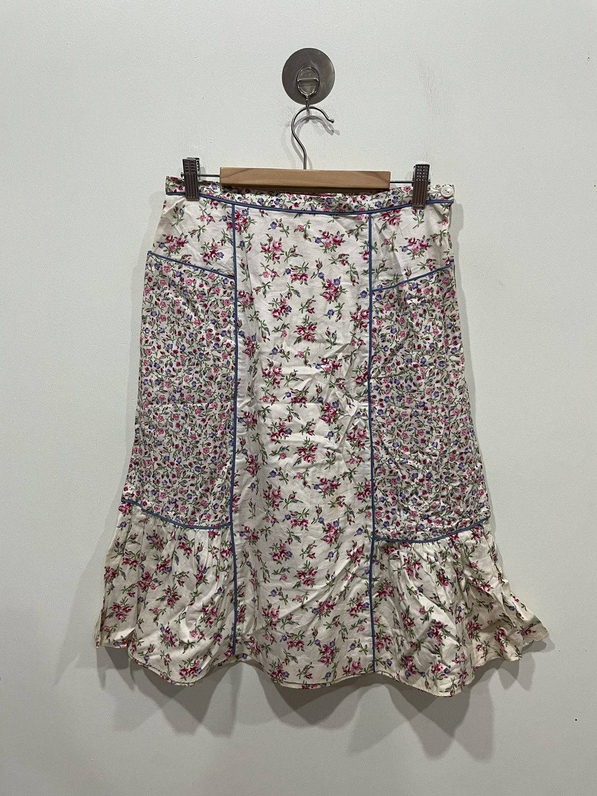 KEITAMARUYAMA Keita Maruyama Small Flower Midi Skirt Size 29" - 1 Thumbnail