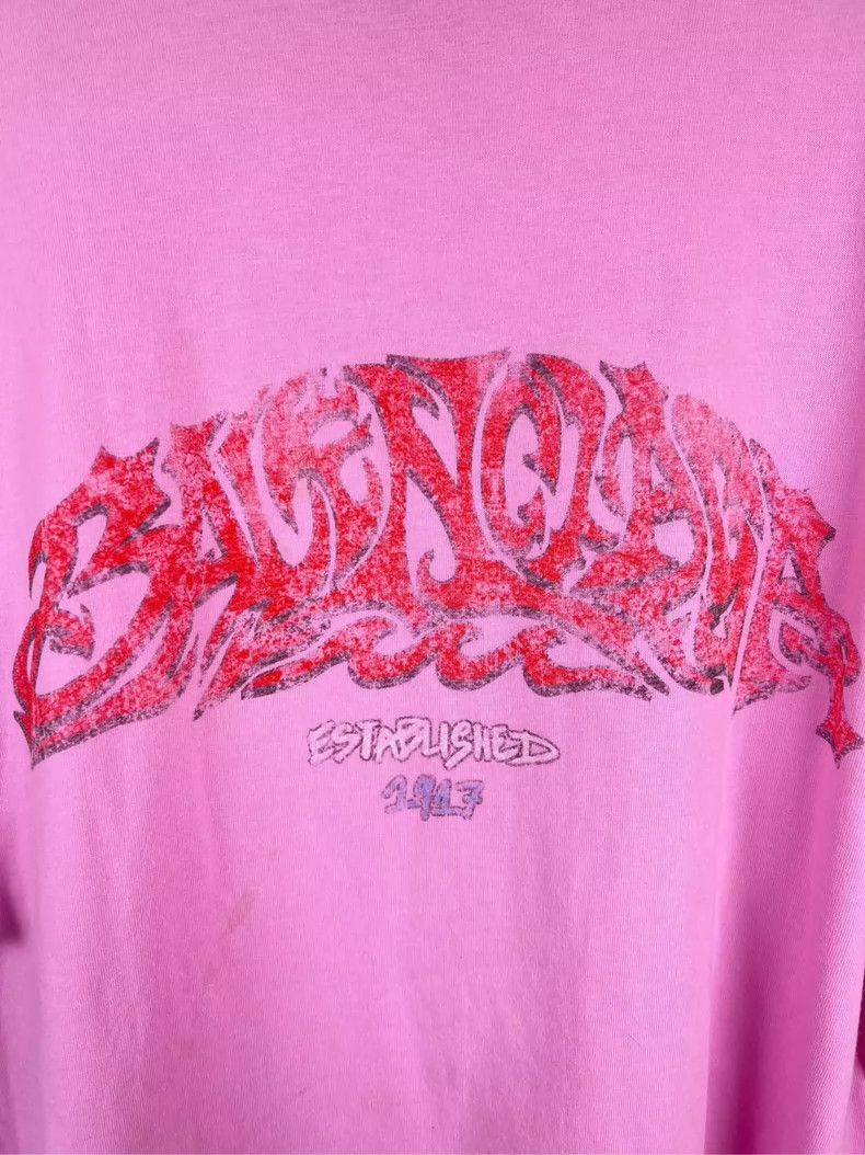 Balenciaga Balenciaga Pink Disaster Short Sleeve Size US M / EU 48-50 / 2 - 3 Thumbnail