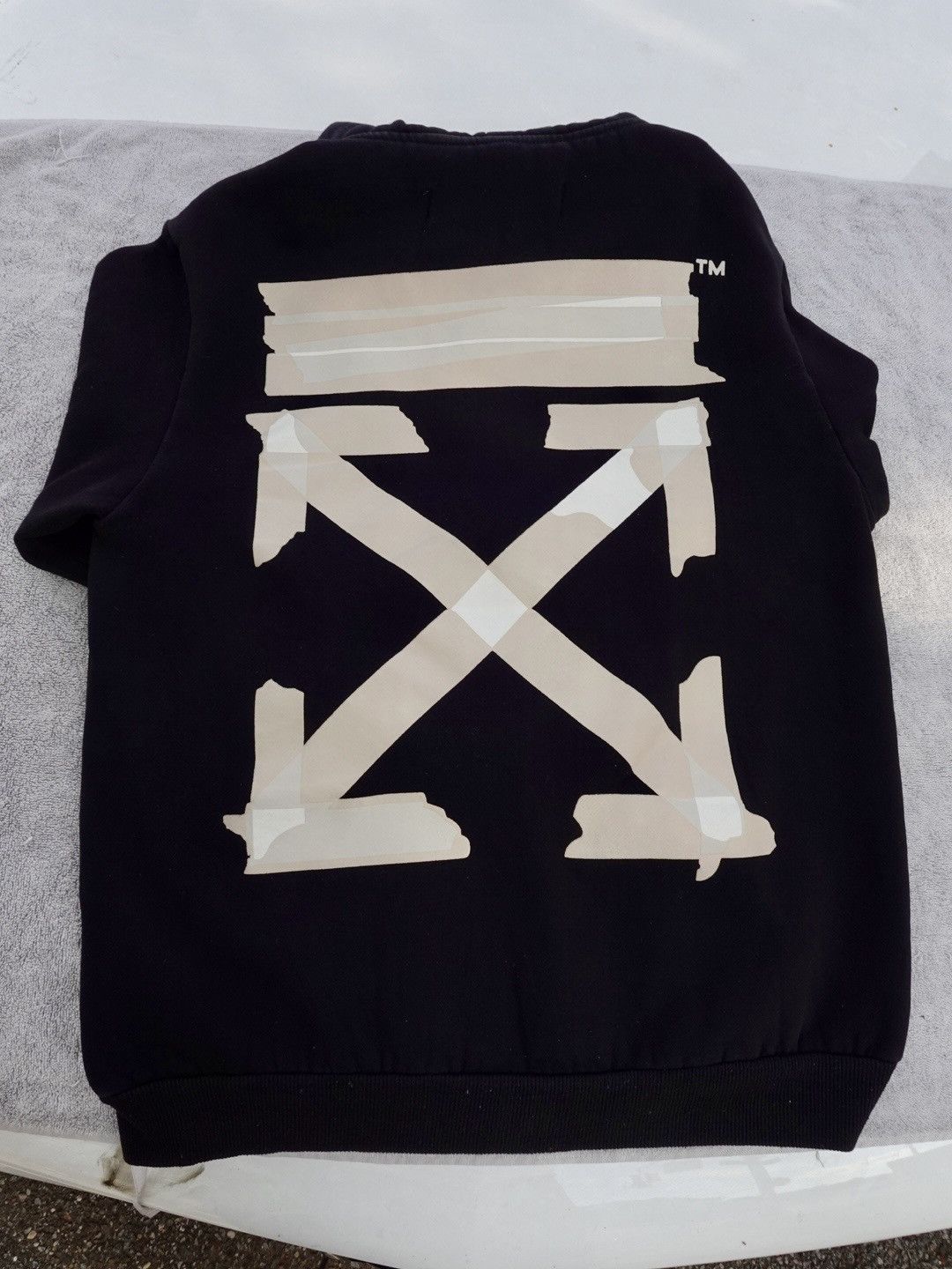 Off-White OFF-WHITE Gold Tape Arrow Zip Hoodie ⚫️✨ Size US M / EU 48-50 / 2 - 12 Thumbnail