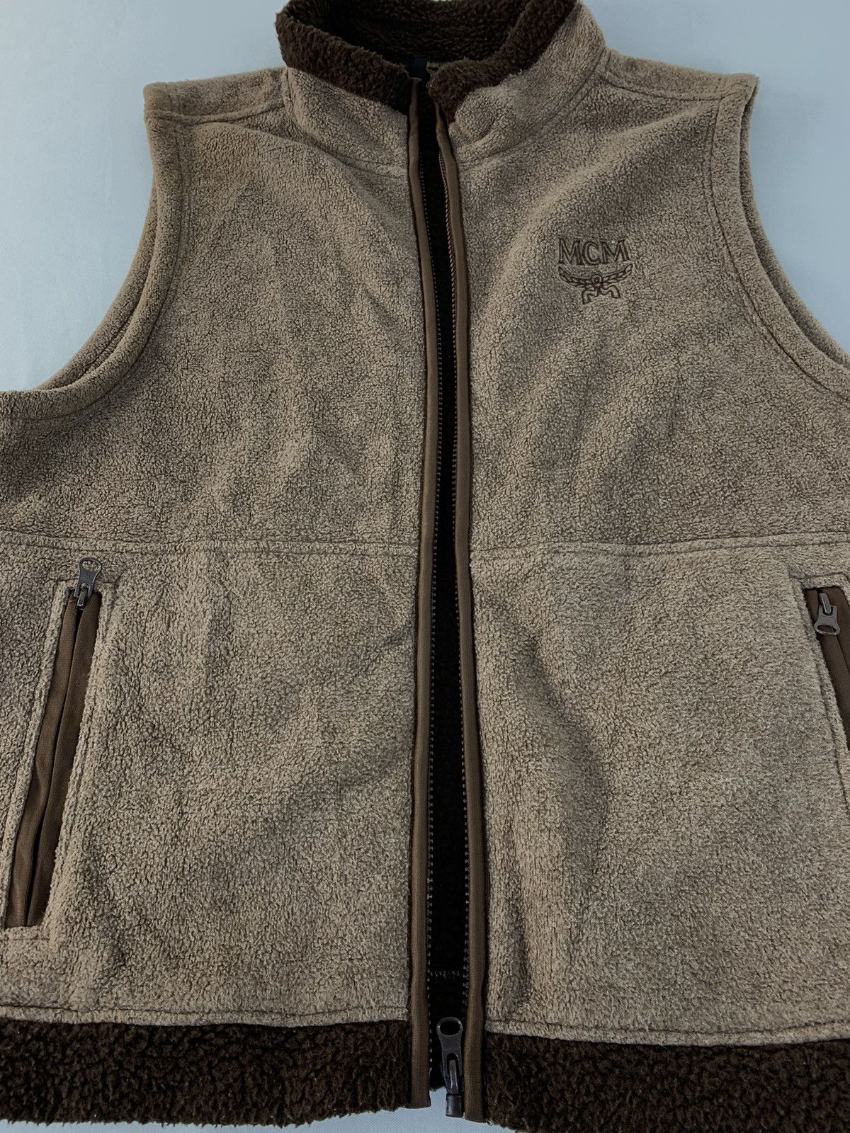 MCM Hype 90s MCM Legere Fleece Sherpa Inner Sweater Vest Zipper Size US M / EU 48-50 / 2 - 4 Thumbnail