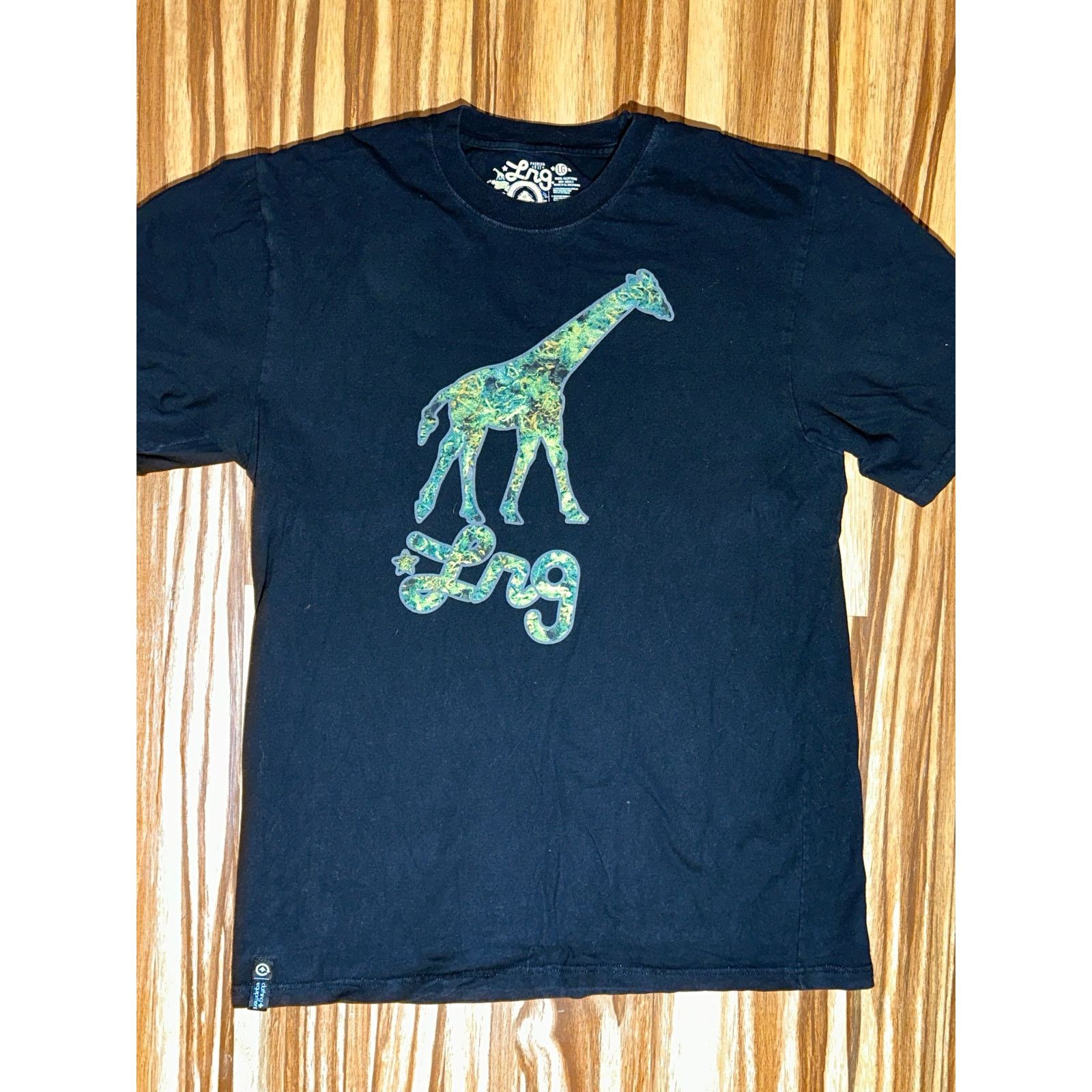 LRG LRG Giraffe Marihuana Print Size Large Black Tshirt Size US L / EU 52-54 / 3 - 3 Thumbnail
