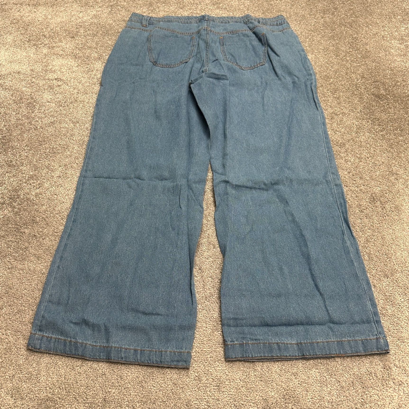 Vintage Woman Within Denim Jeans 20W Womens Blue Straight Casual NWOT 42x31 Natural Fit Size 42" / US 20 - 2 Thumbnail