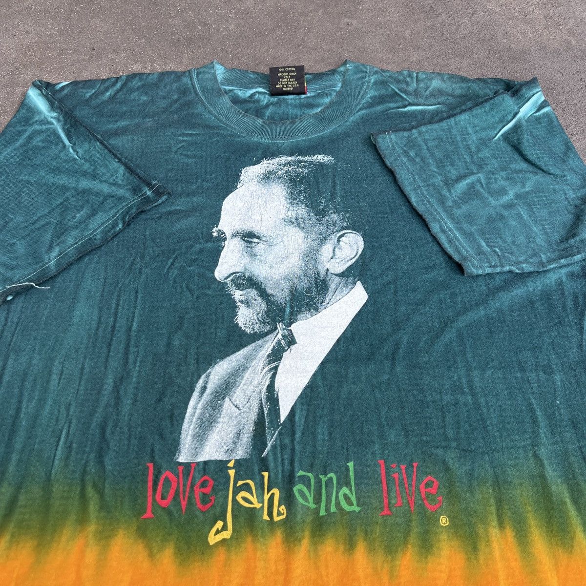 Band Tees Vintage Y2K Haile Selassie Love Jah And Live Cooyah Tee XL Size US XL / EU 56 / 4 - 1 Thumbnail