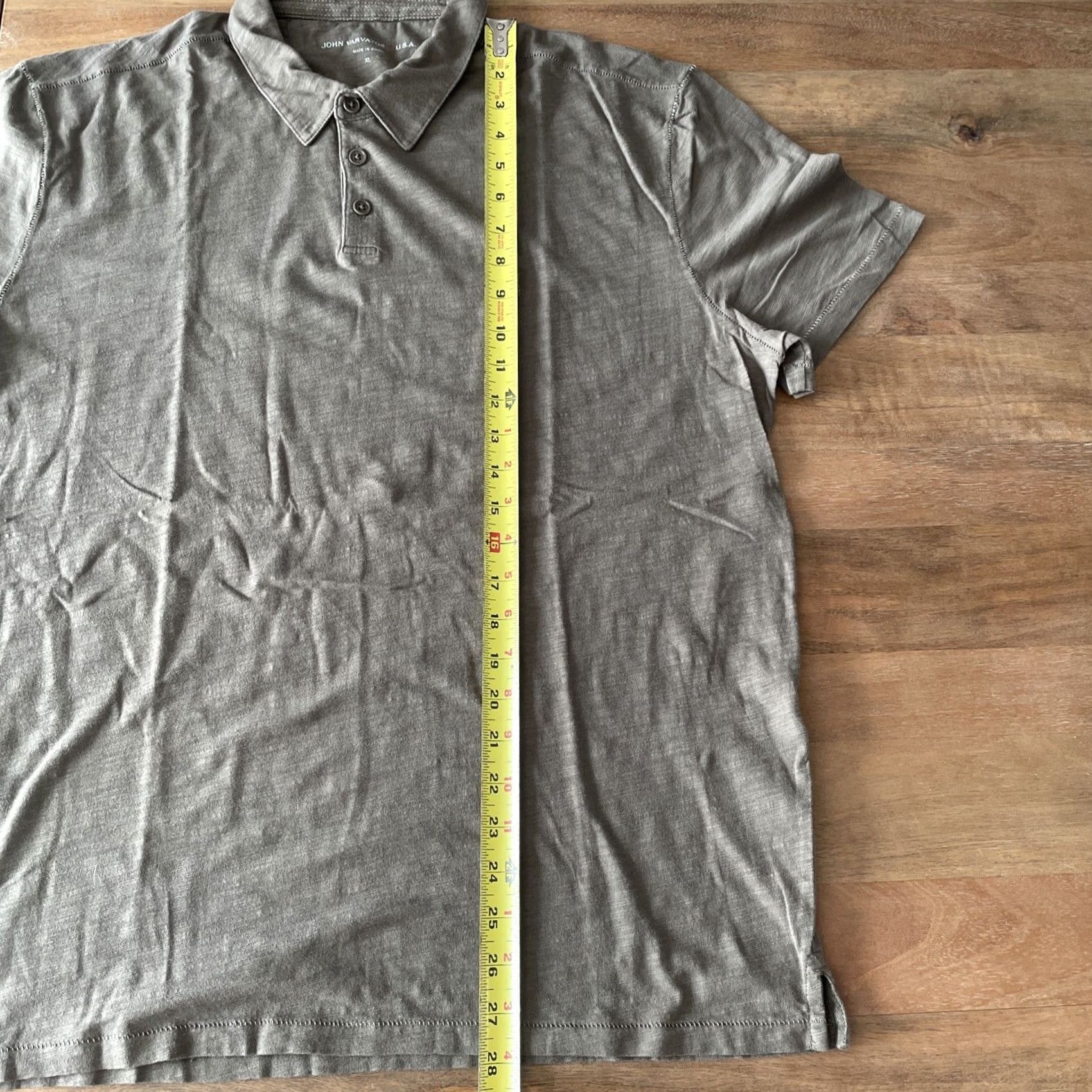 John Varvatos John Varvatos Polo Shirt Mens XL Green Short Sleeve Casual Preppy Polo Shirt Size US XL / EU 56 / 4 - 6 Thumbnail