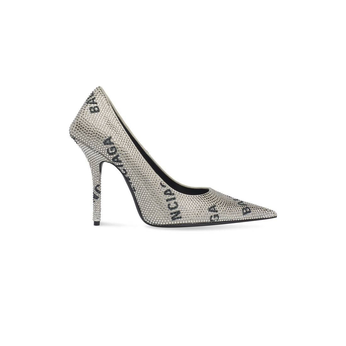 Balenciaga o1tr1nto1125 Square Knife 110mm Pumps With Allover Logo Size US 8.5 / IT 38.5 - 1 Thumbnail