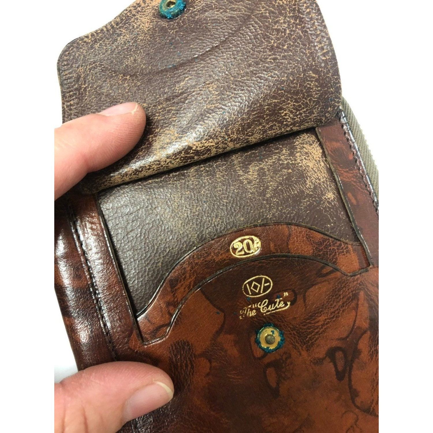 Other Vtg Enterprise England Brown Leather BoHo Hippie Wallet Size ONE SIZE - 5 Thumbnail