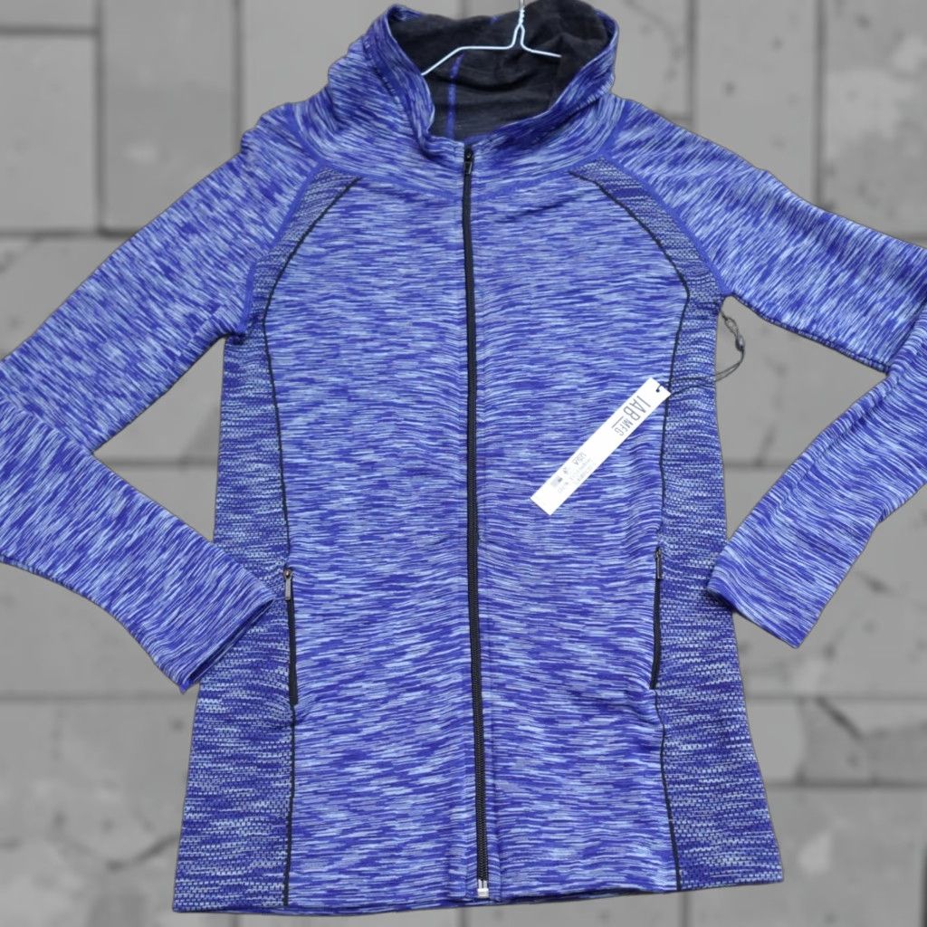 Vintage IAB Jacket Medium Blue Full Zip Hooded I Am Becoming Contour New Size M / US 6-8 / IT 42-44 - 1 Thumbnail