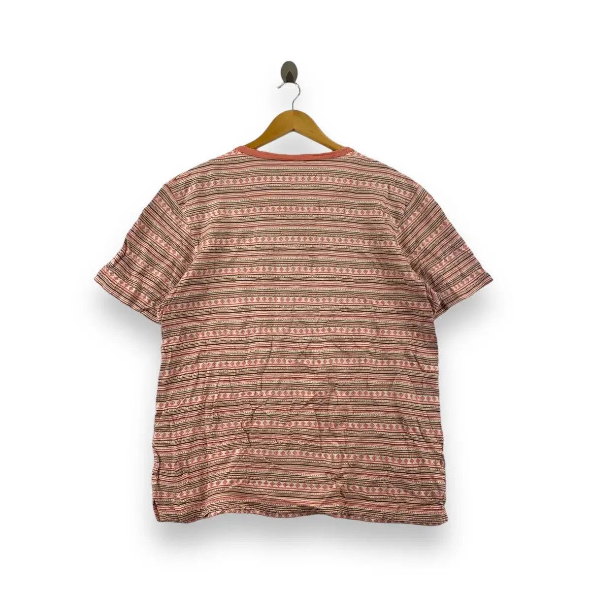 Kansai Yamamoto Vintage KANSAI YAMAMOTO Up To You Aztec Henley Pocket Tee Size US XXL / EU 58 / 5 - 6 Thumbnail