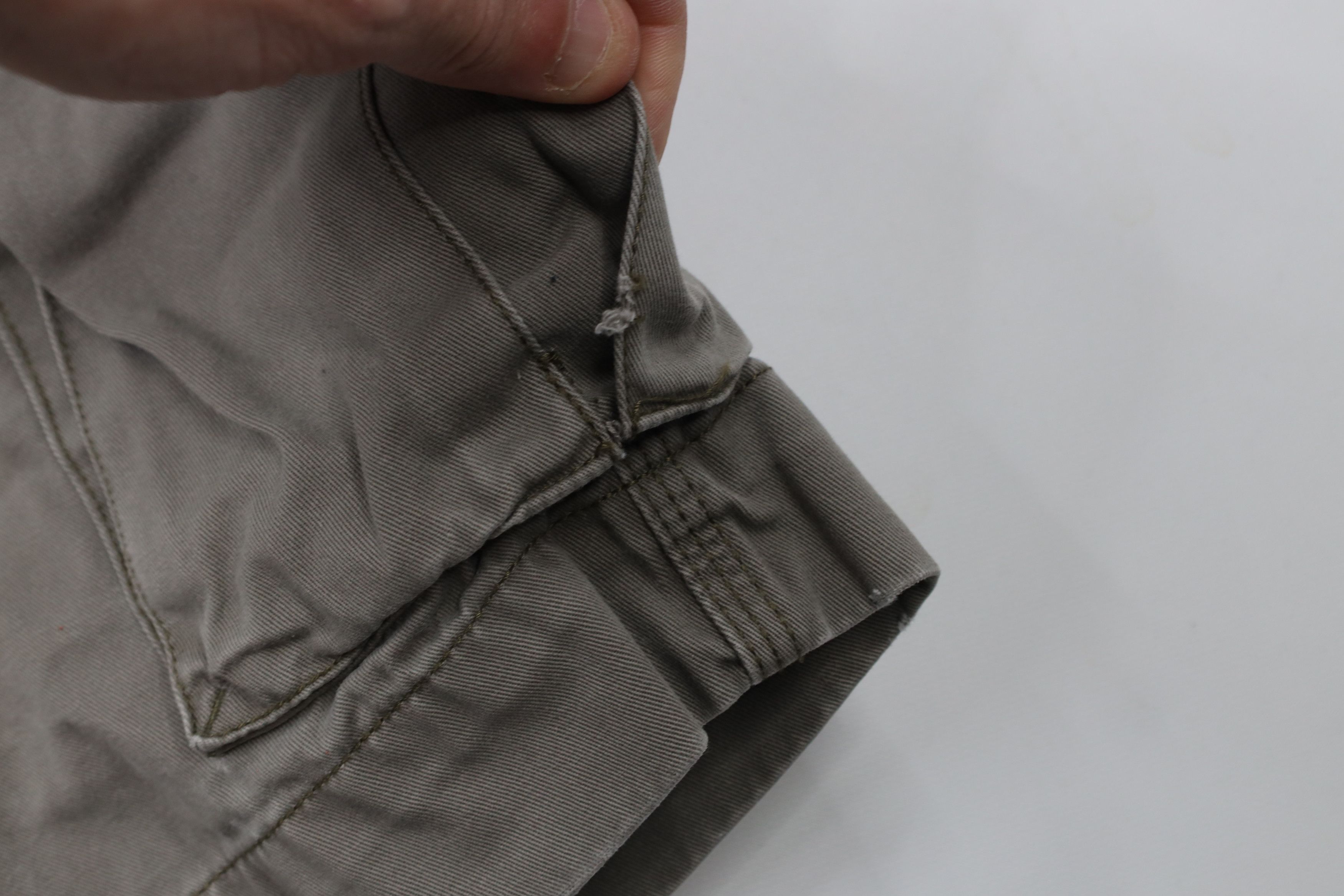 Ralph Lauren × Vintage Vintage Ralph Lauren Chino Cargo Shorts Gray Green Size US 38 / EU 54 - 6 Thumbnail