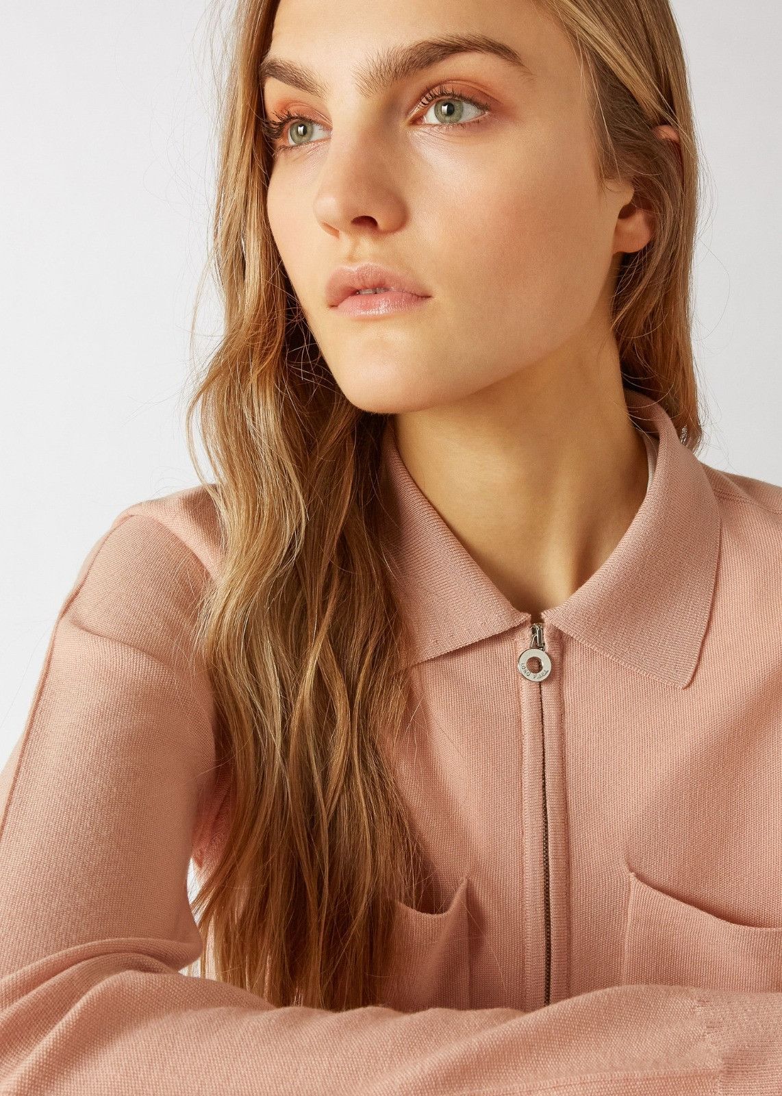 Loro Piana o1srvl11e0125 Valsesia Bomber Jacket in Pink Size L / US 10 / IT 46 - 2 Thumbnail